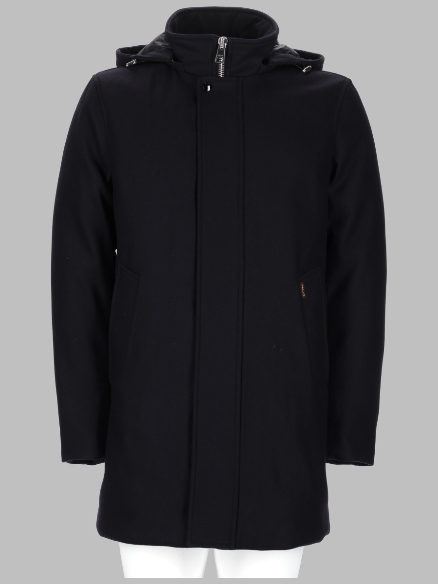 CAPPOTTO IN LANA CON CAPPUCCIO