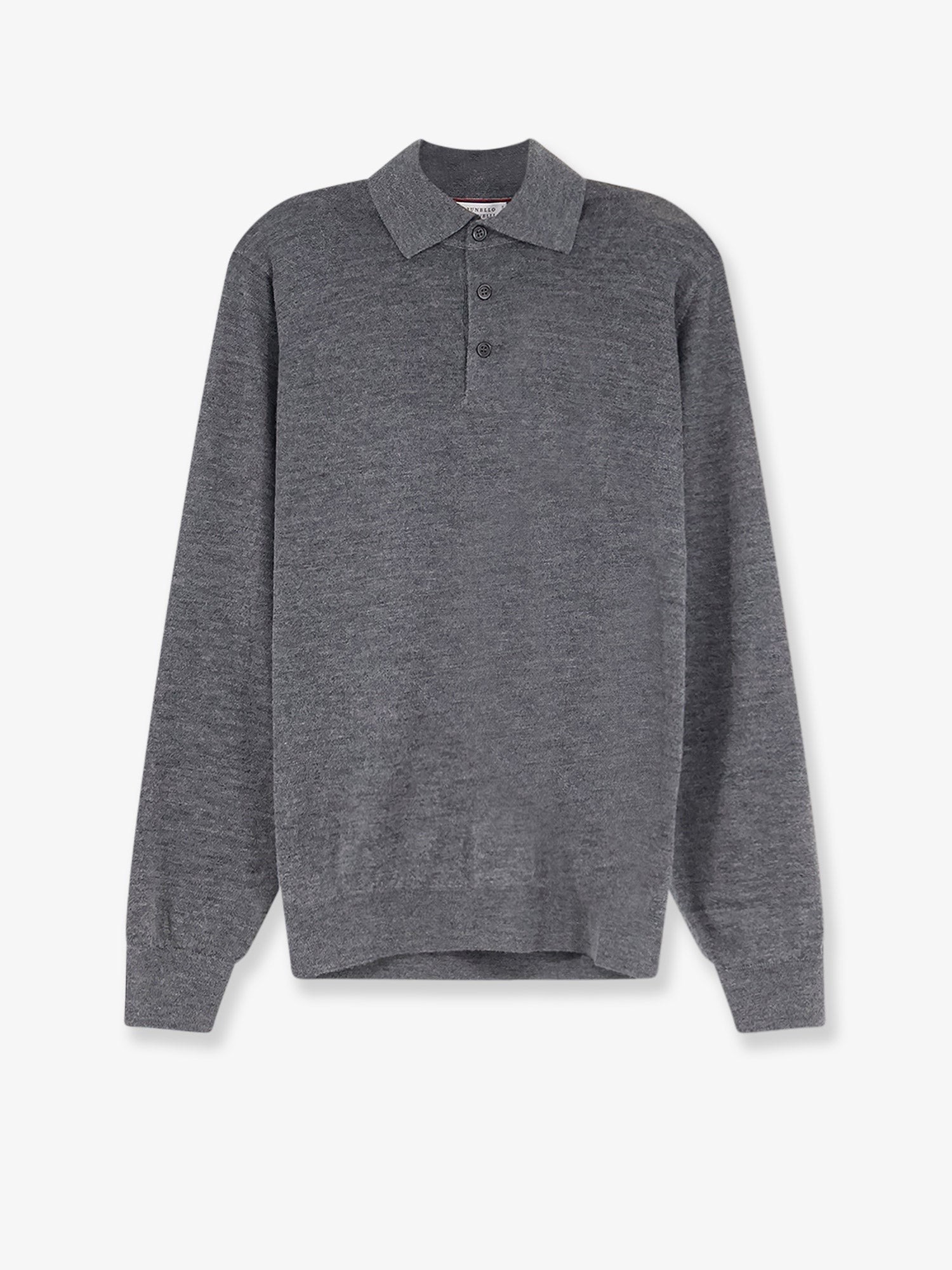 Cashmere and silk polo shirt