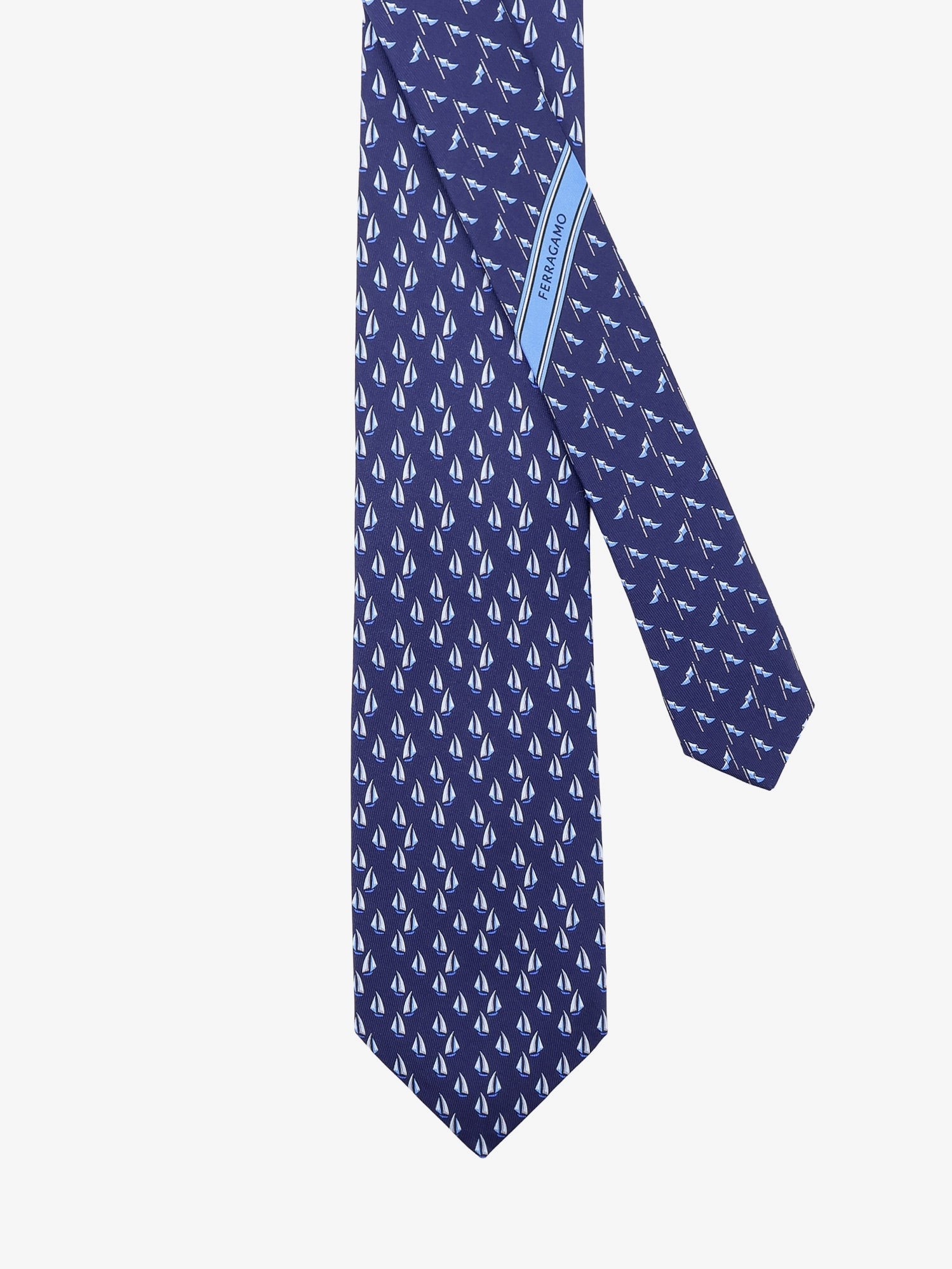 Catamarano silk tie with Nautica print - Image 2