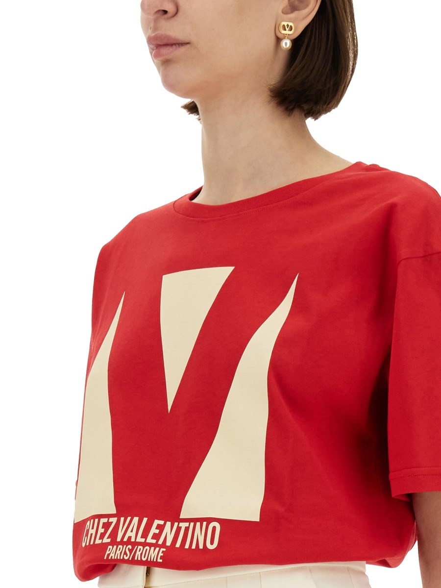 "CHEZ VALENTINO" PRINT T-SHIRT - Image 4