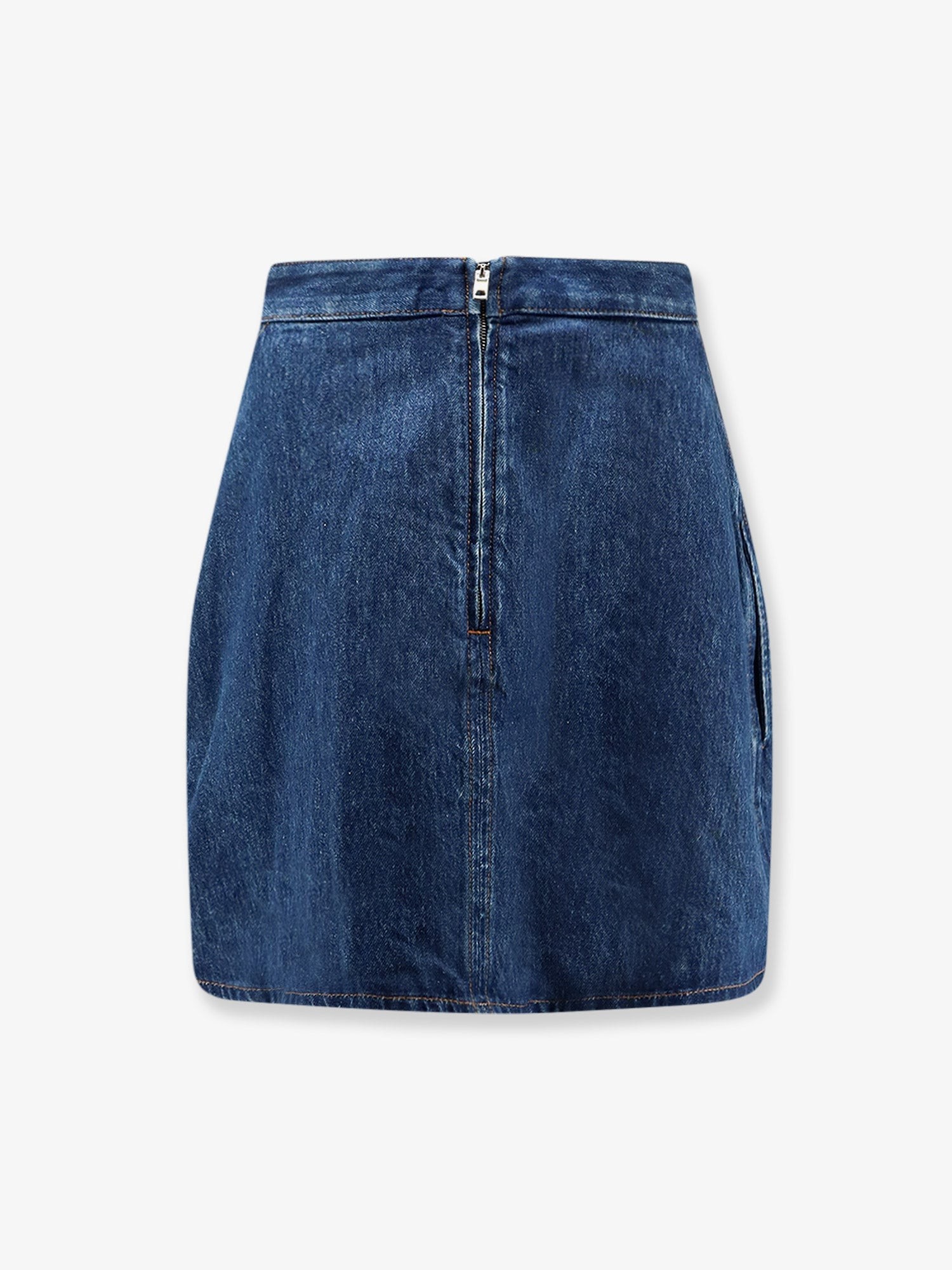 Cocoon denim blue mini skirt - Image 2