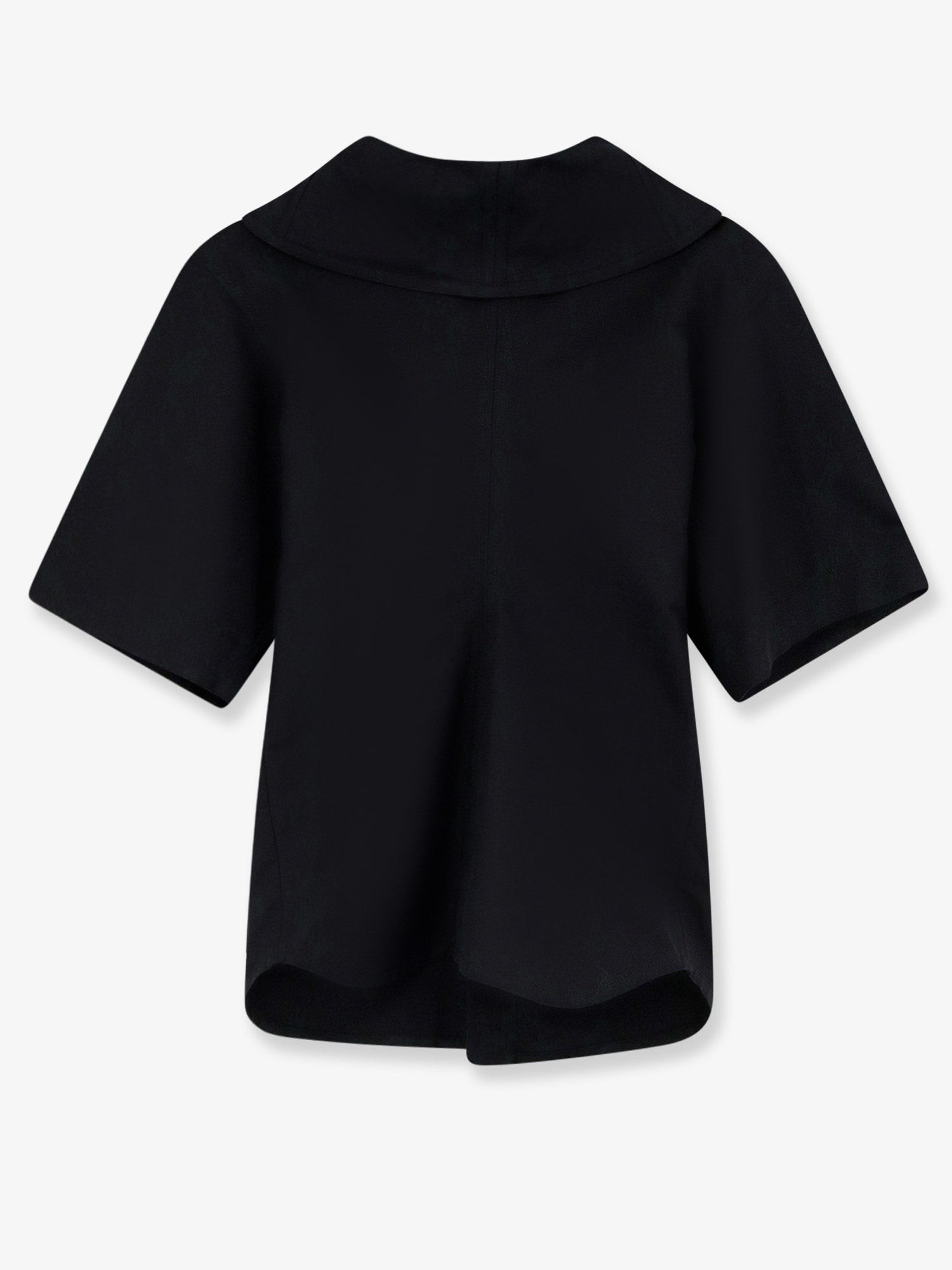 Compact cotton canvas shirt with Square Knot buttons
