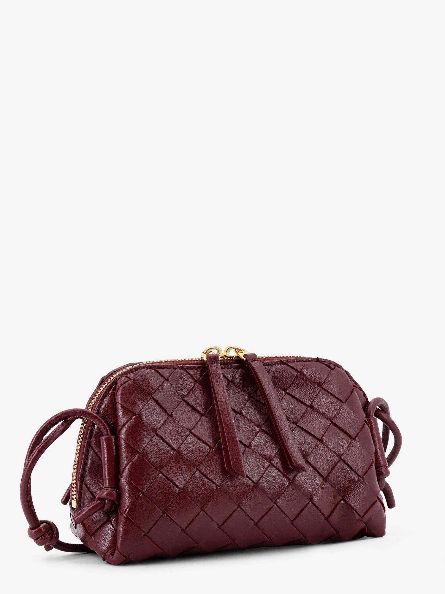 Concert Pouch leather shoulder bag with Intrecciato motif - Image 3