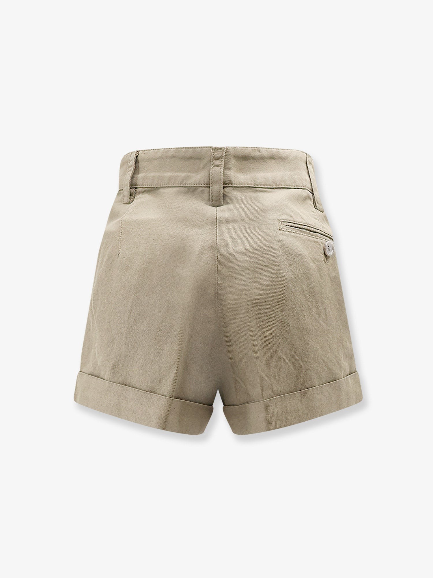 Cotton and linen shorts - Image 2