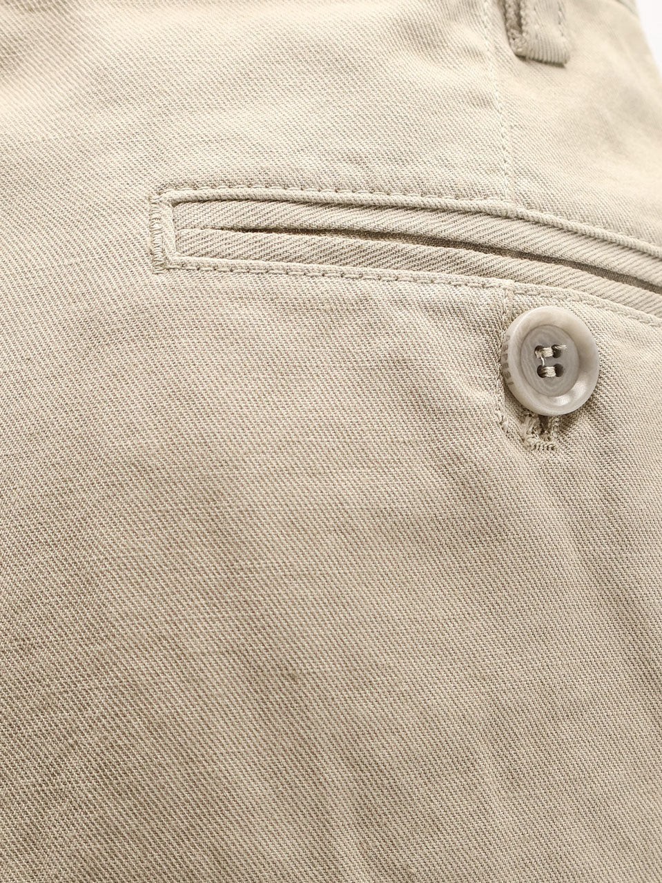 Cotton and linen shorts - Image 3