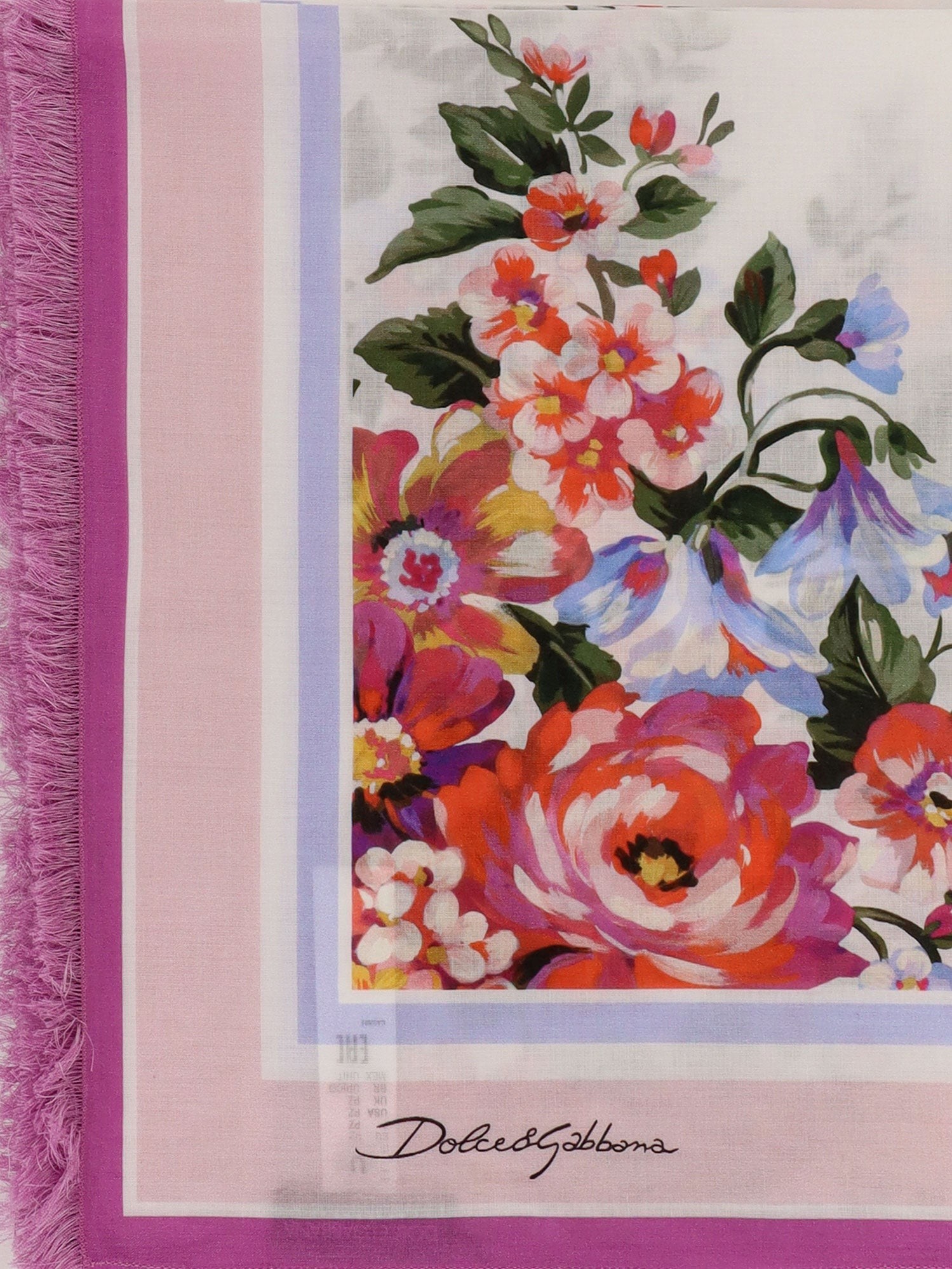 Cotton beach wrap with floral print - Image 2