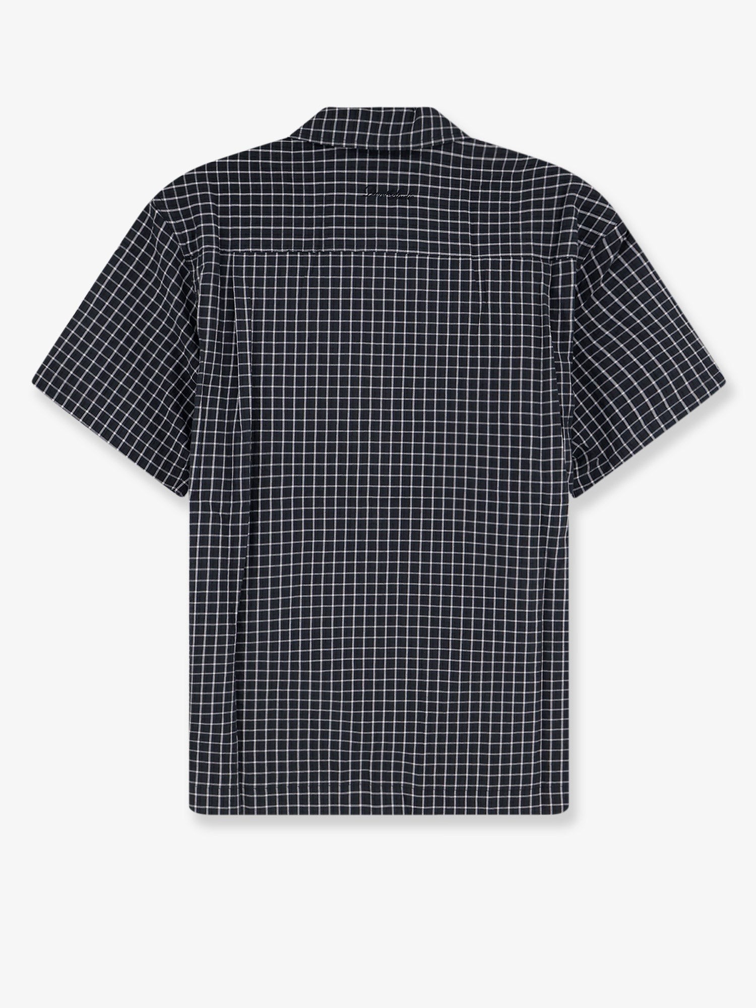 Cotton blend shirt with check pattern - Image 2