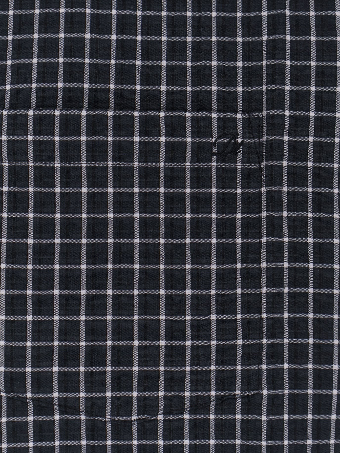 Cotton blend shirt with check pattern - Image 3