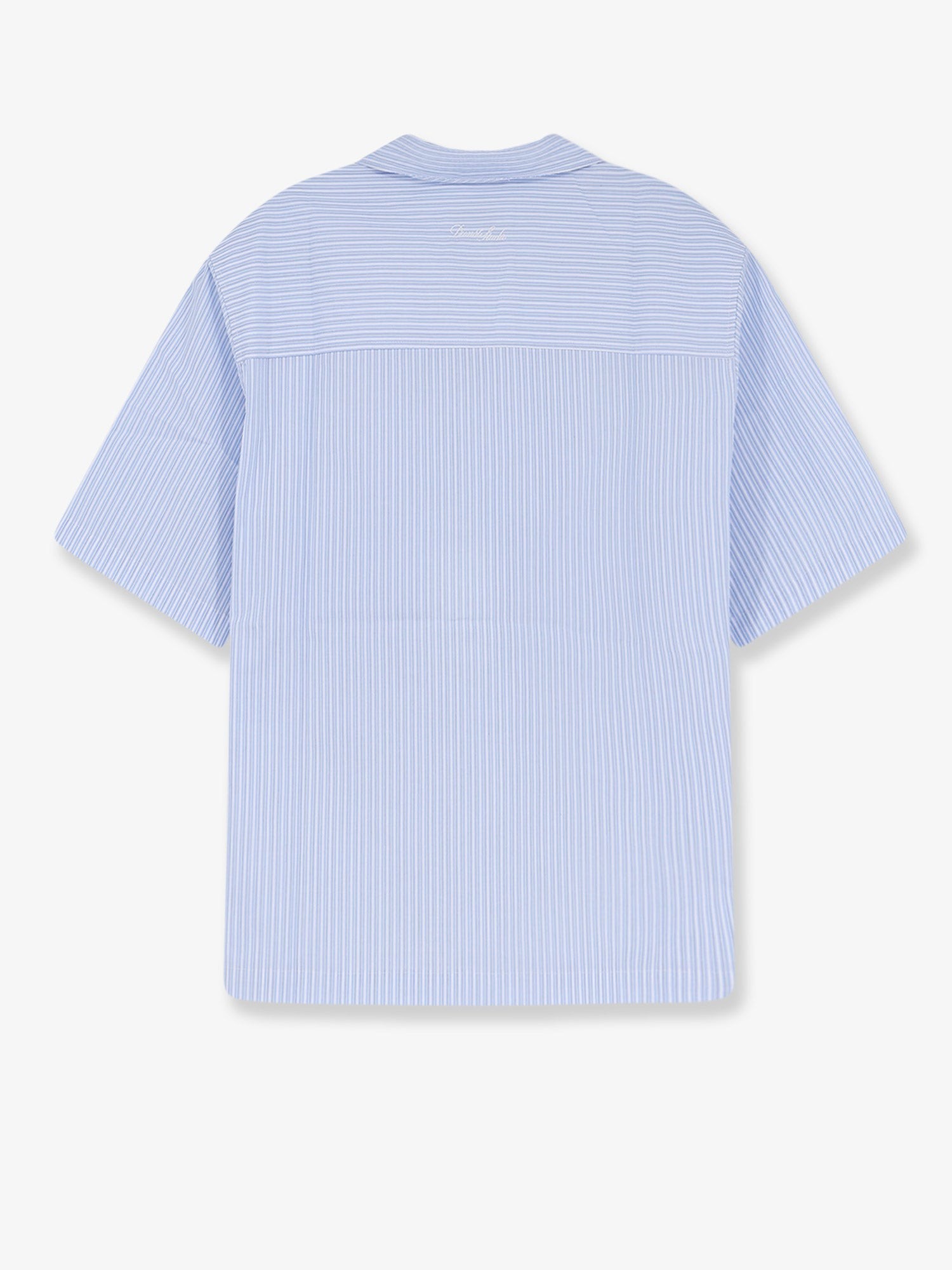 Cotton blend shirt with striped pattern - Image 2