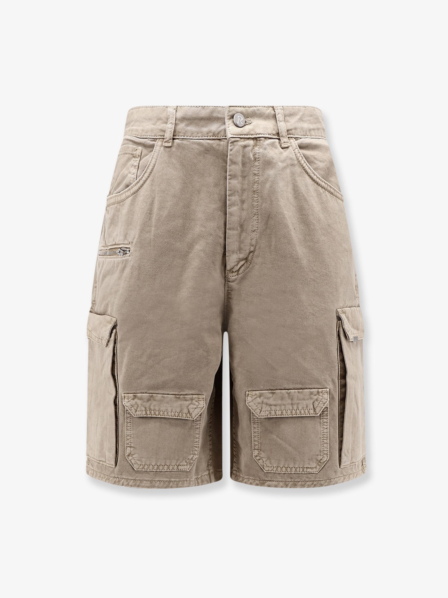 Cotton cargo bermuda shorts