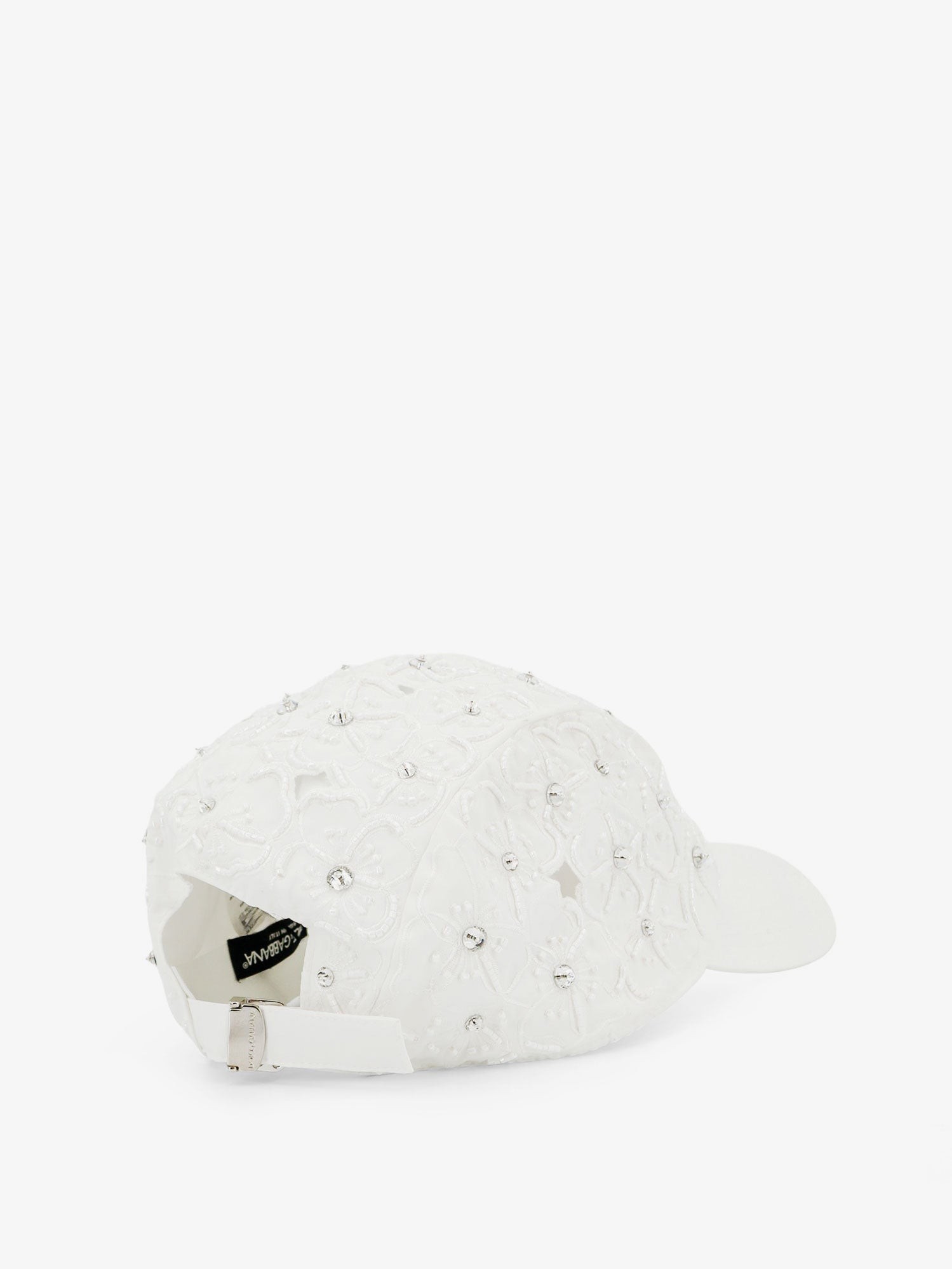 Cotton hat with all-over floral embroidery - Image 3