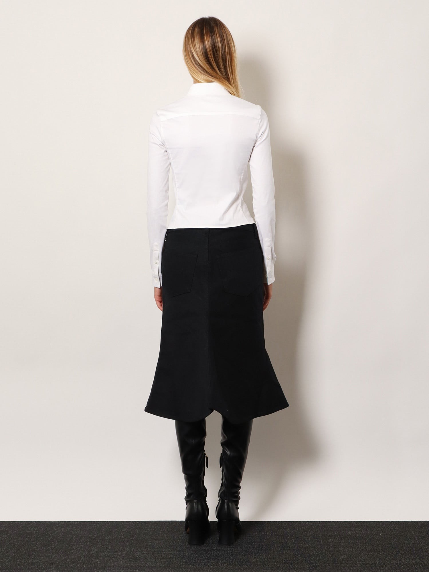 Cotton Midi Skirt - Image 3