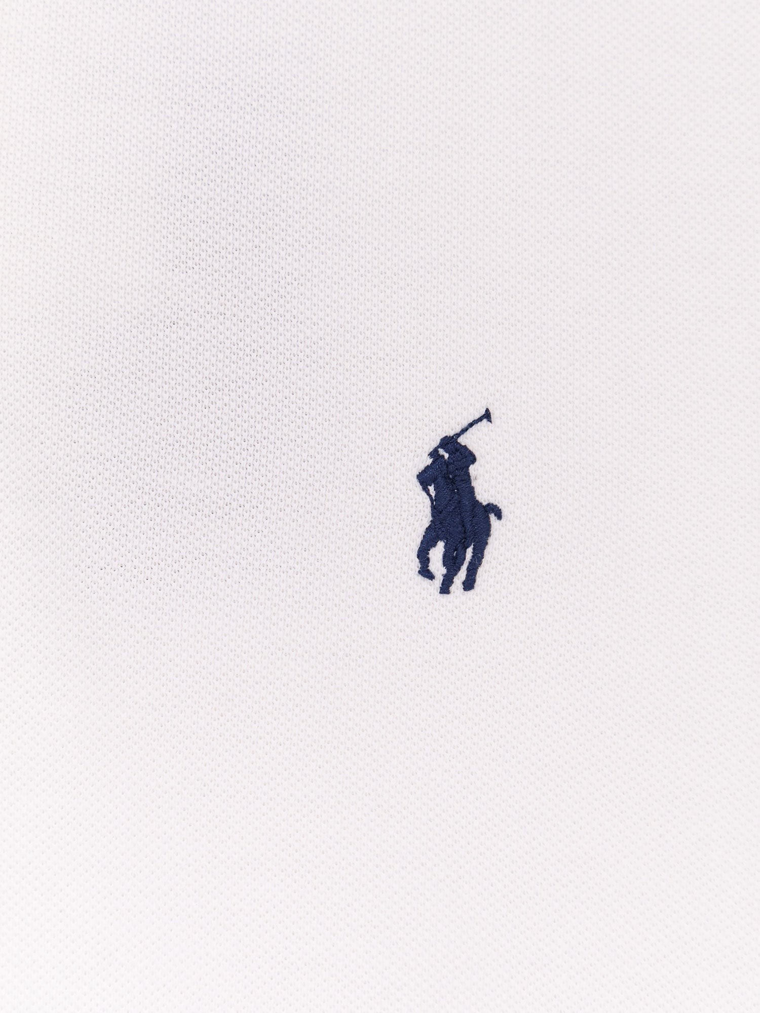 Cotton polo shirt with embroidered logo - Image 3