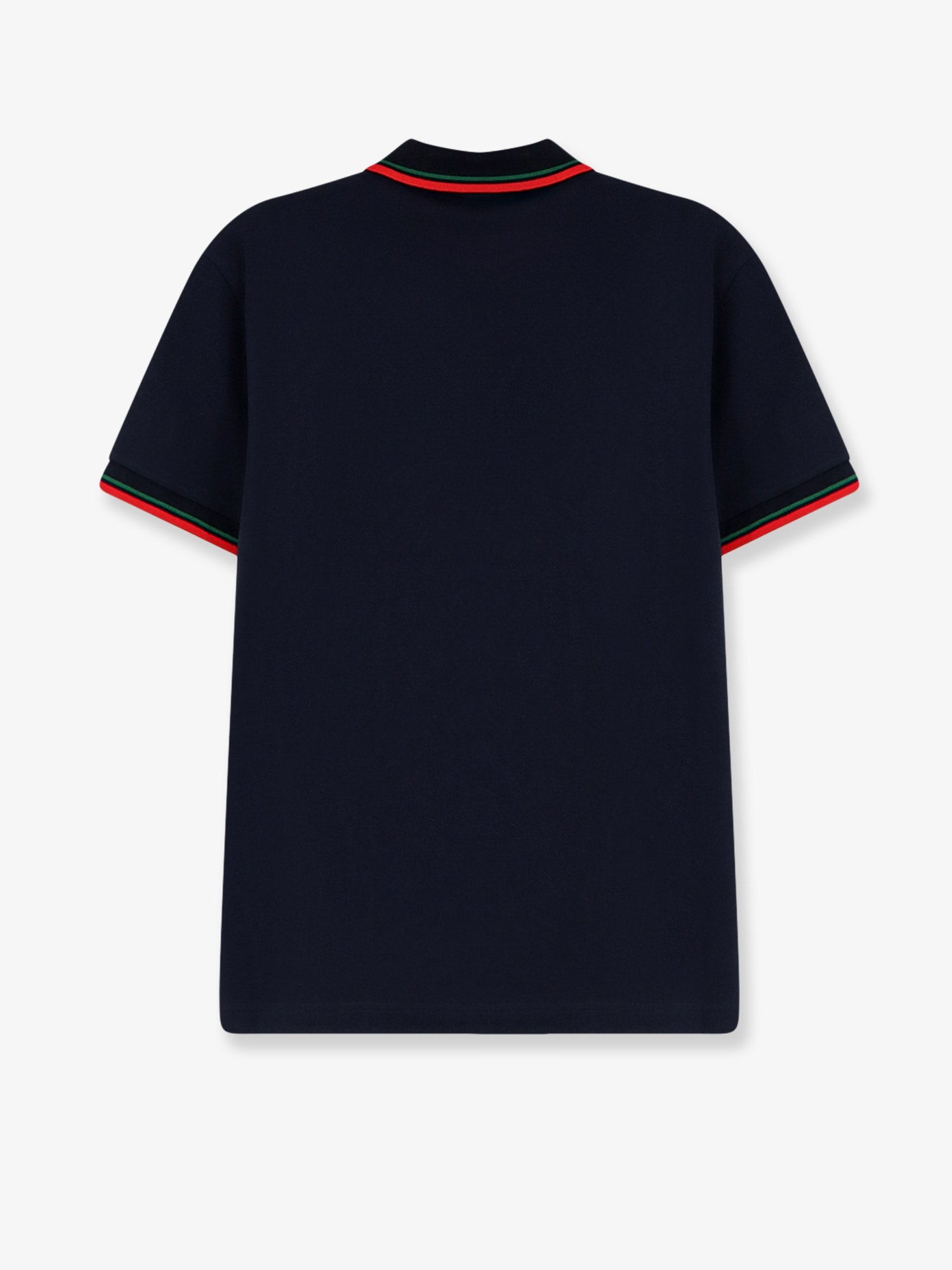 Cotton polo shirt with embroidered logo on the front - Image 2