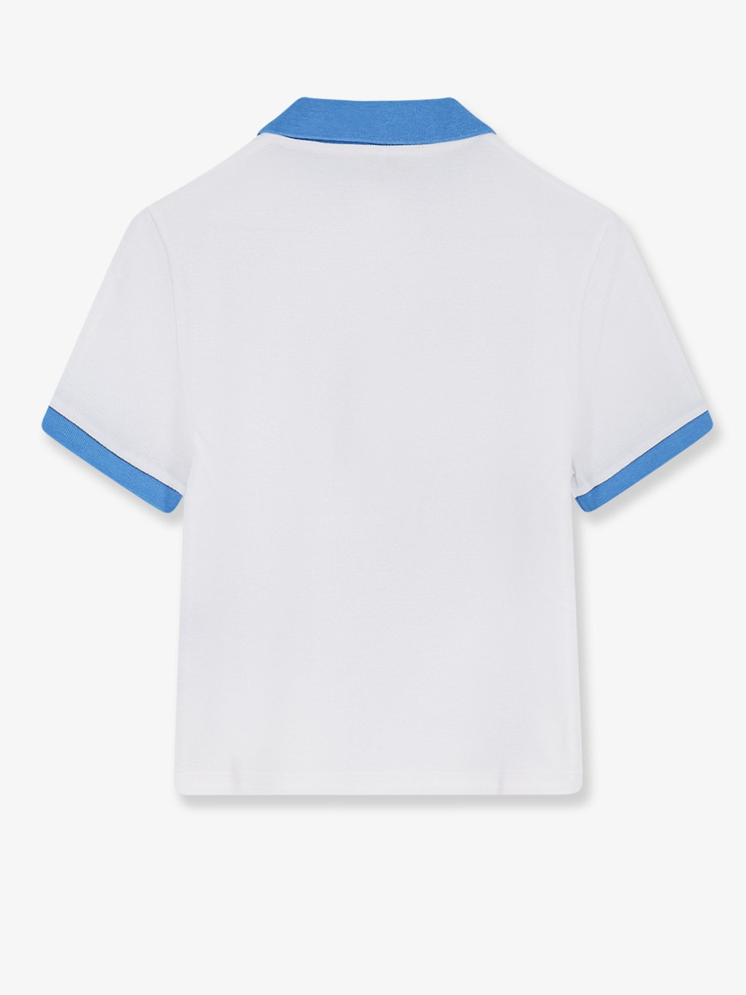 Cotton polo shirt with Medusa embroidery - Image 2