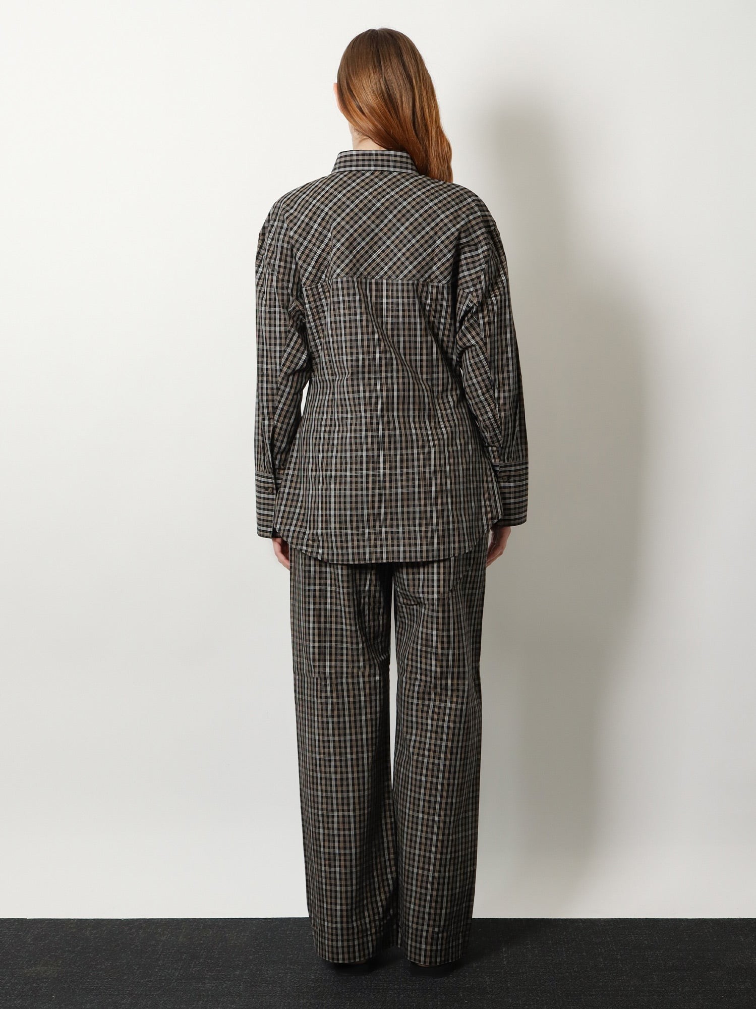 Cotton shirt with check pattern - Image 3
