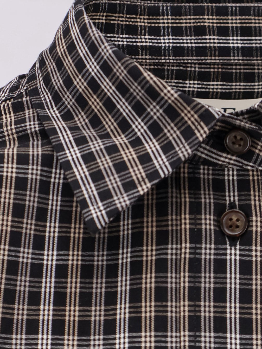 Cotton shirt with check pattern - Image 5