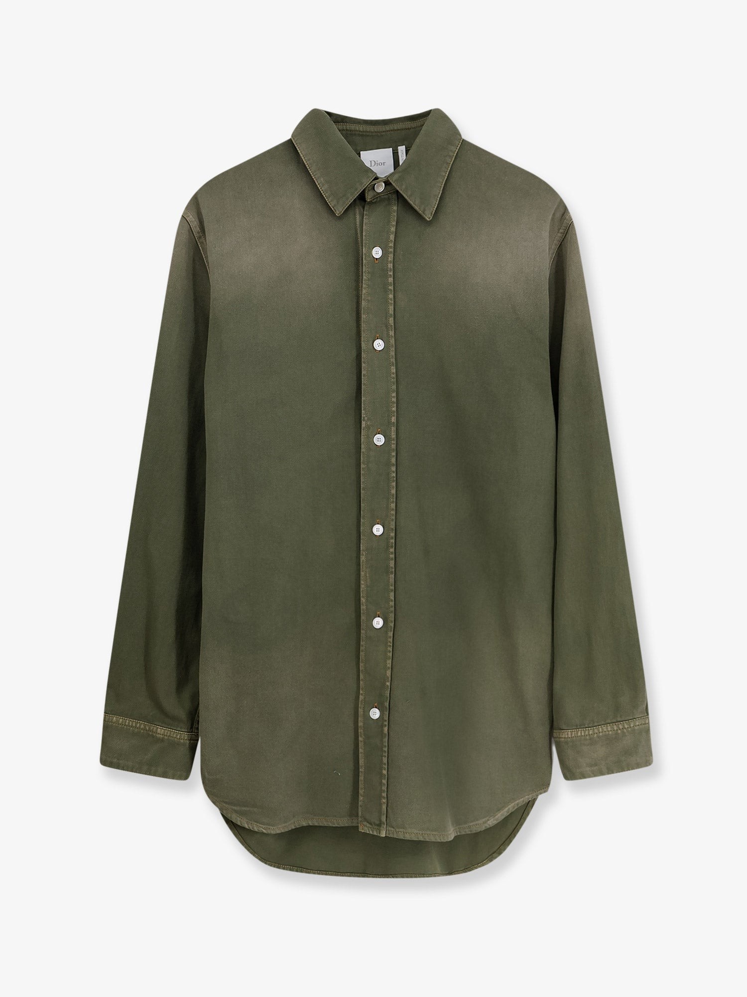 Cotton shirt with Dior patch