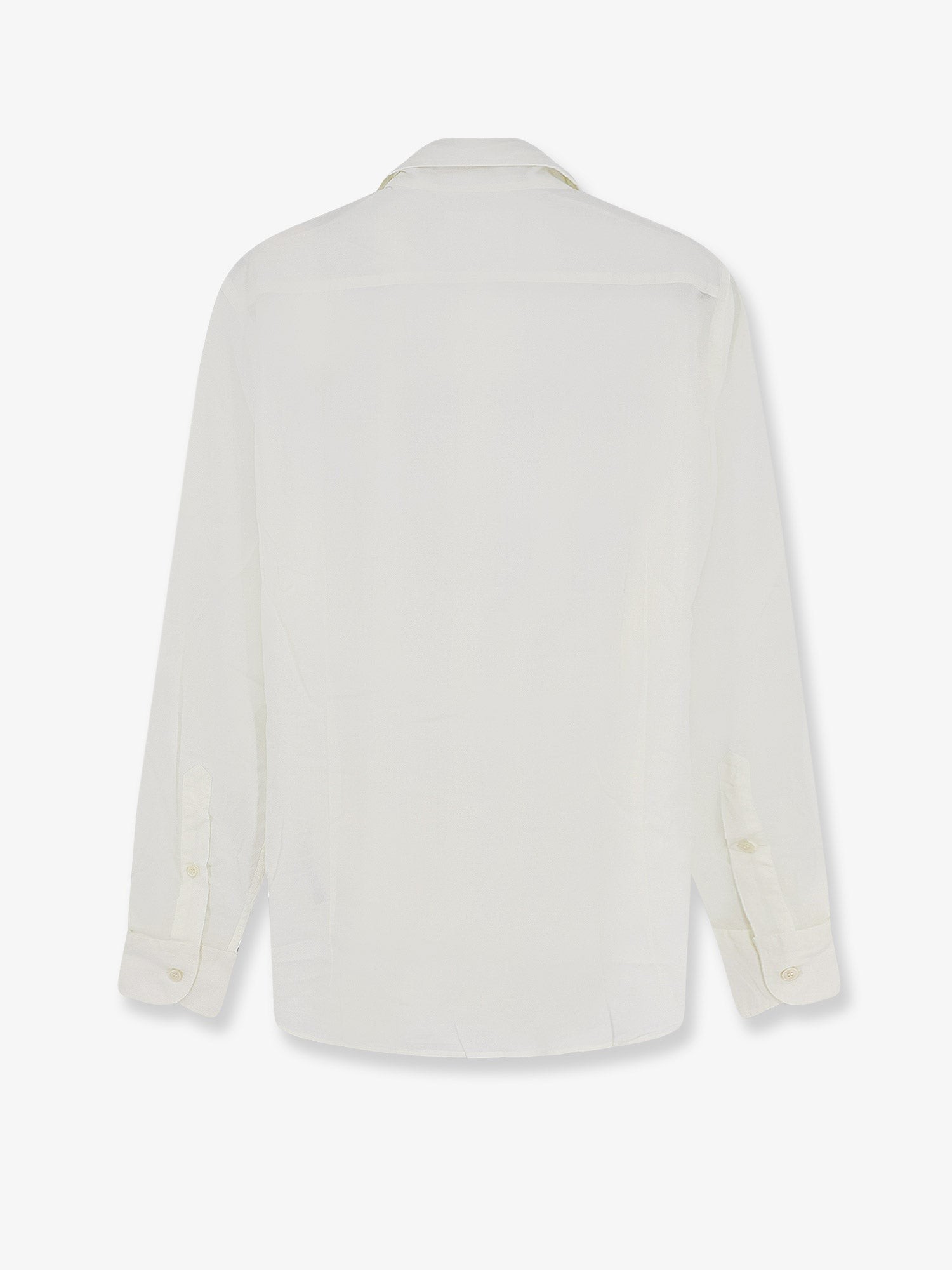 Cotton shirt with front embroidered logo - Image 3