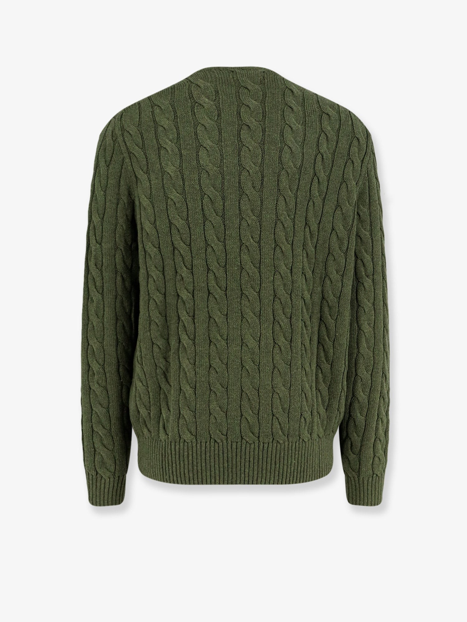 Cotton sweater with embroidered logo on the front - Image 2