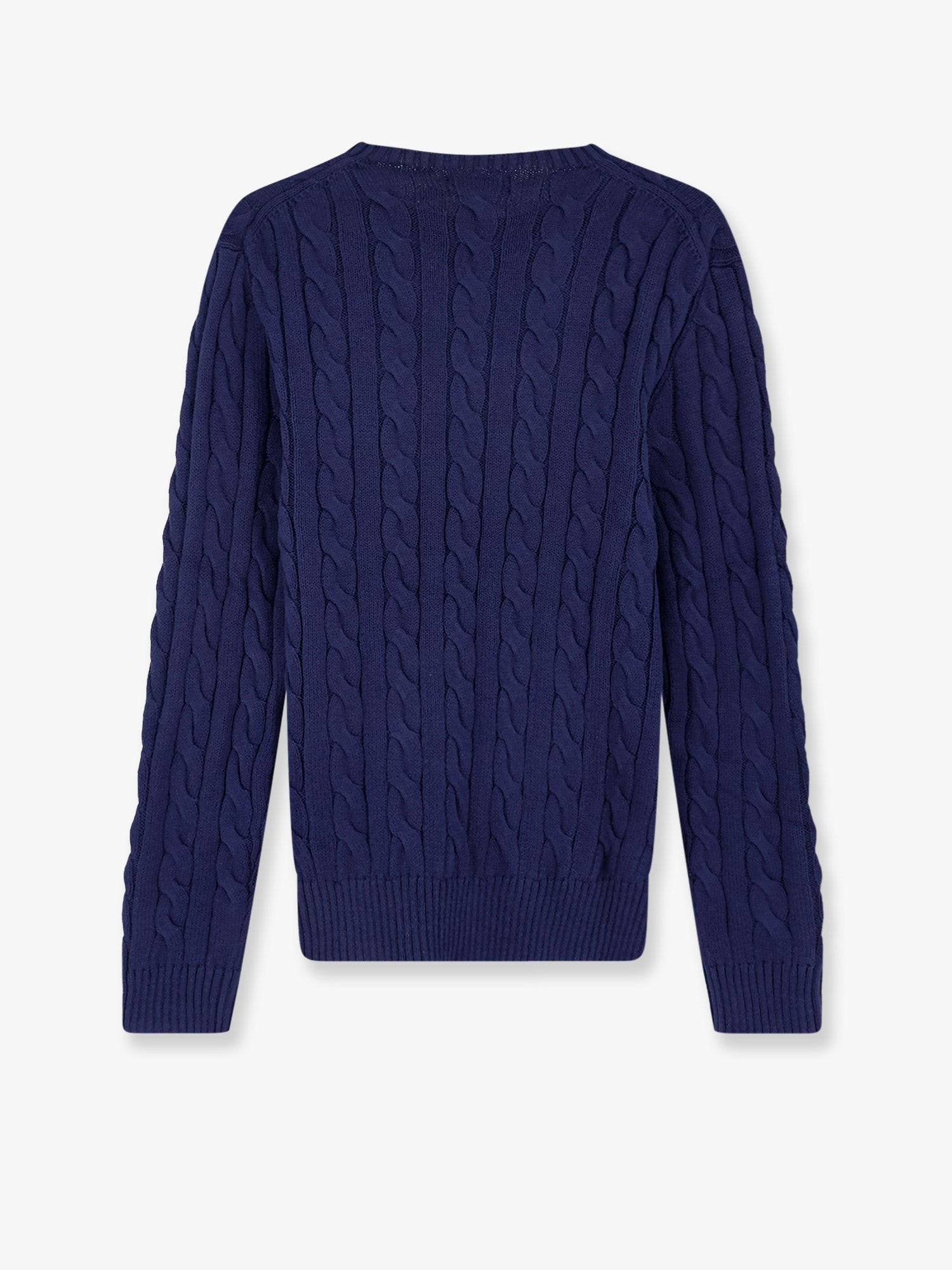 Cotton sweater with embroidered logo on the front - Image 2