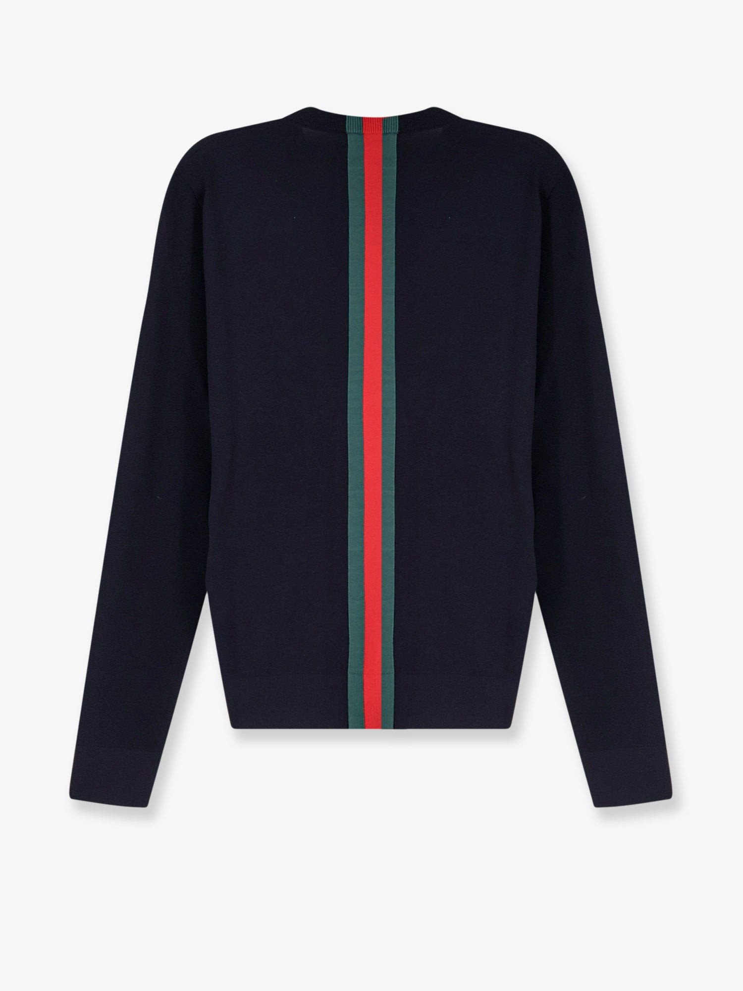 Cotton sweater with Nastro Web inlay - Image 2