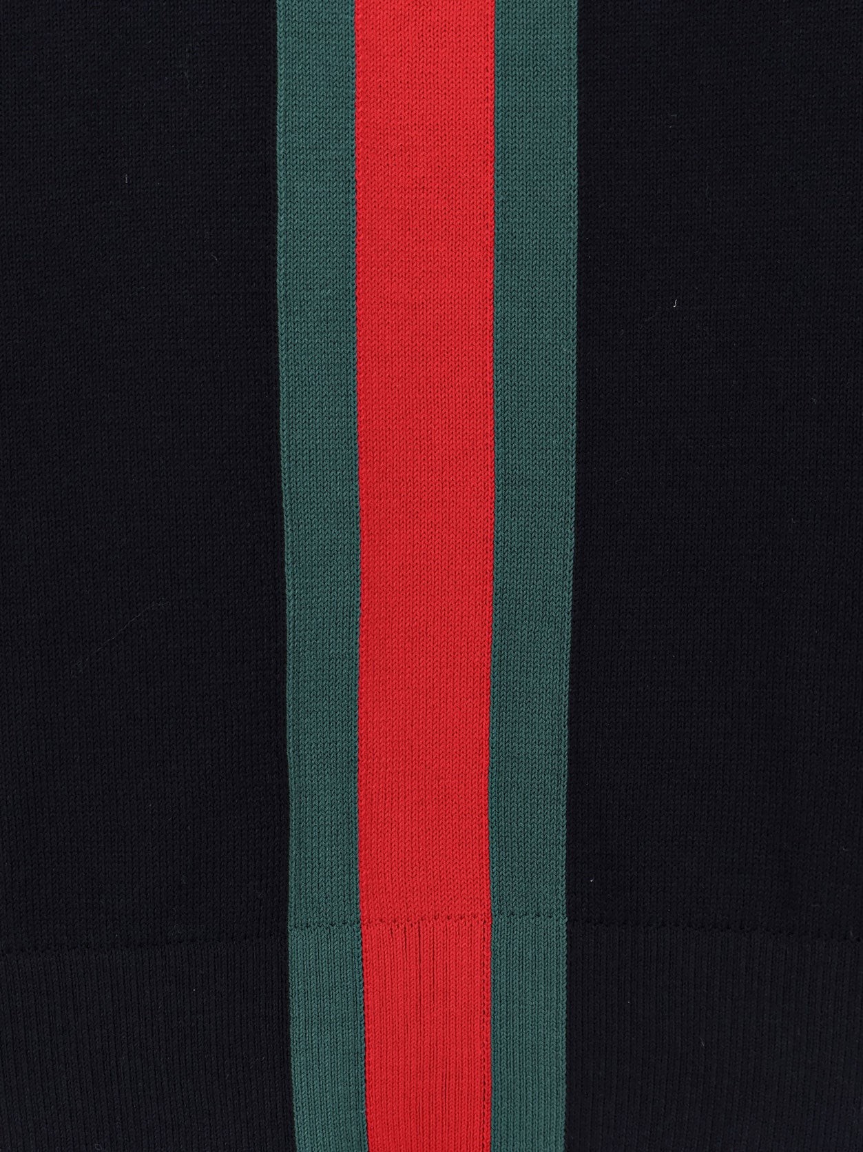 Cotton sweater with Nastro Web inlay - Image 3