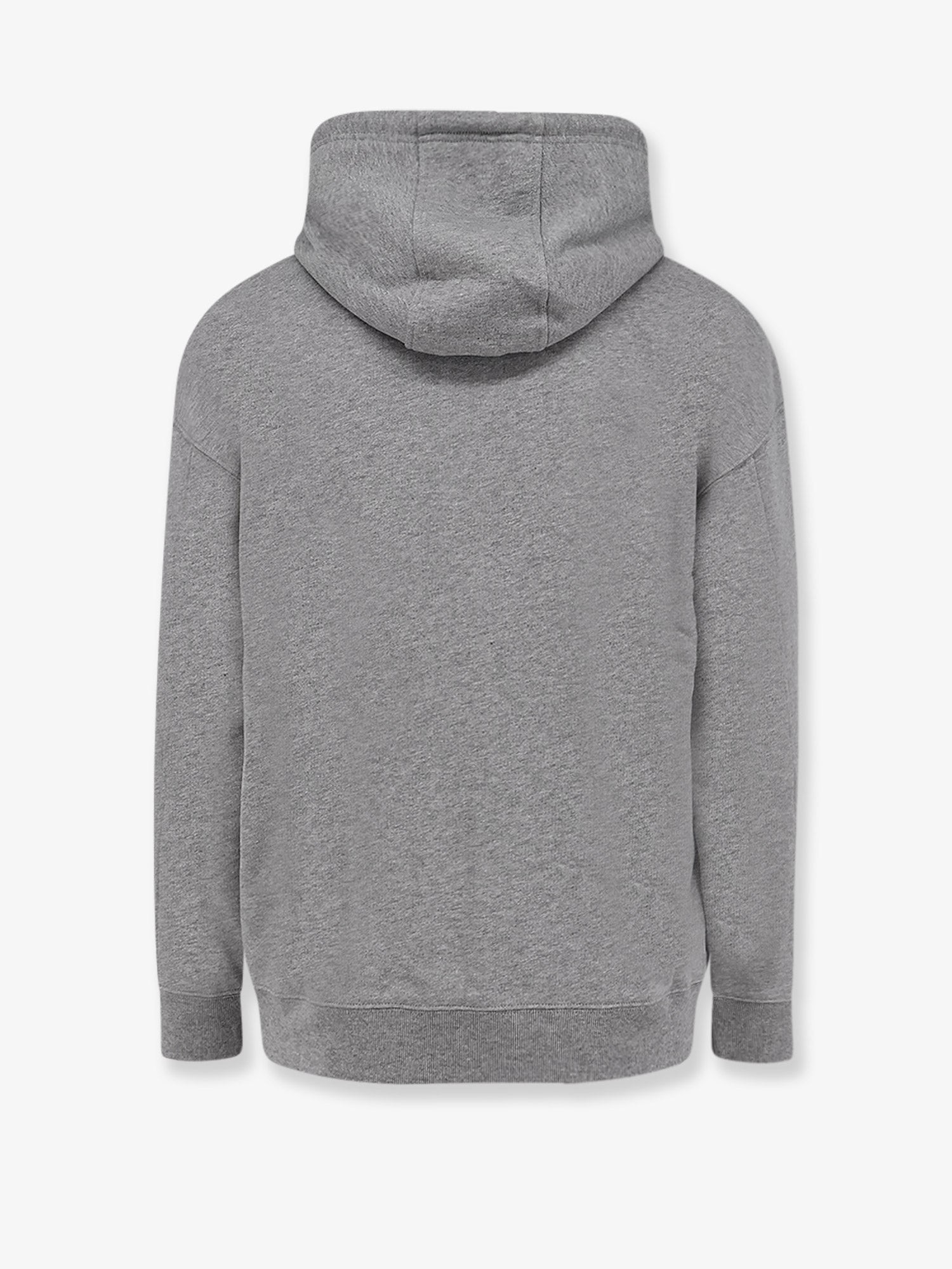 Cotton sweatshirt with front embroidered logo - Image 2