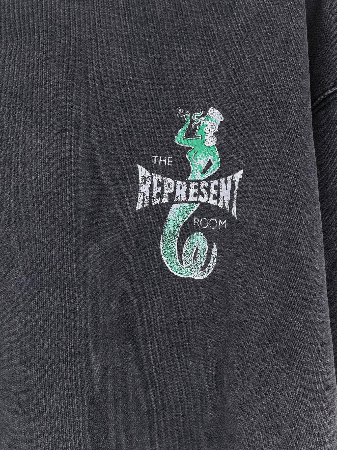 Cotton sweatshirt with print on the front - Image 3