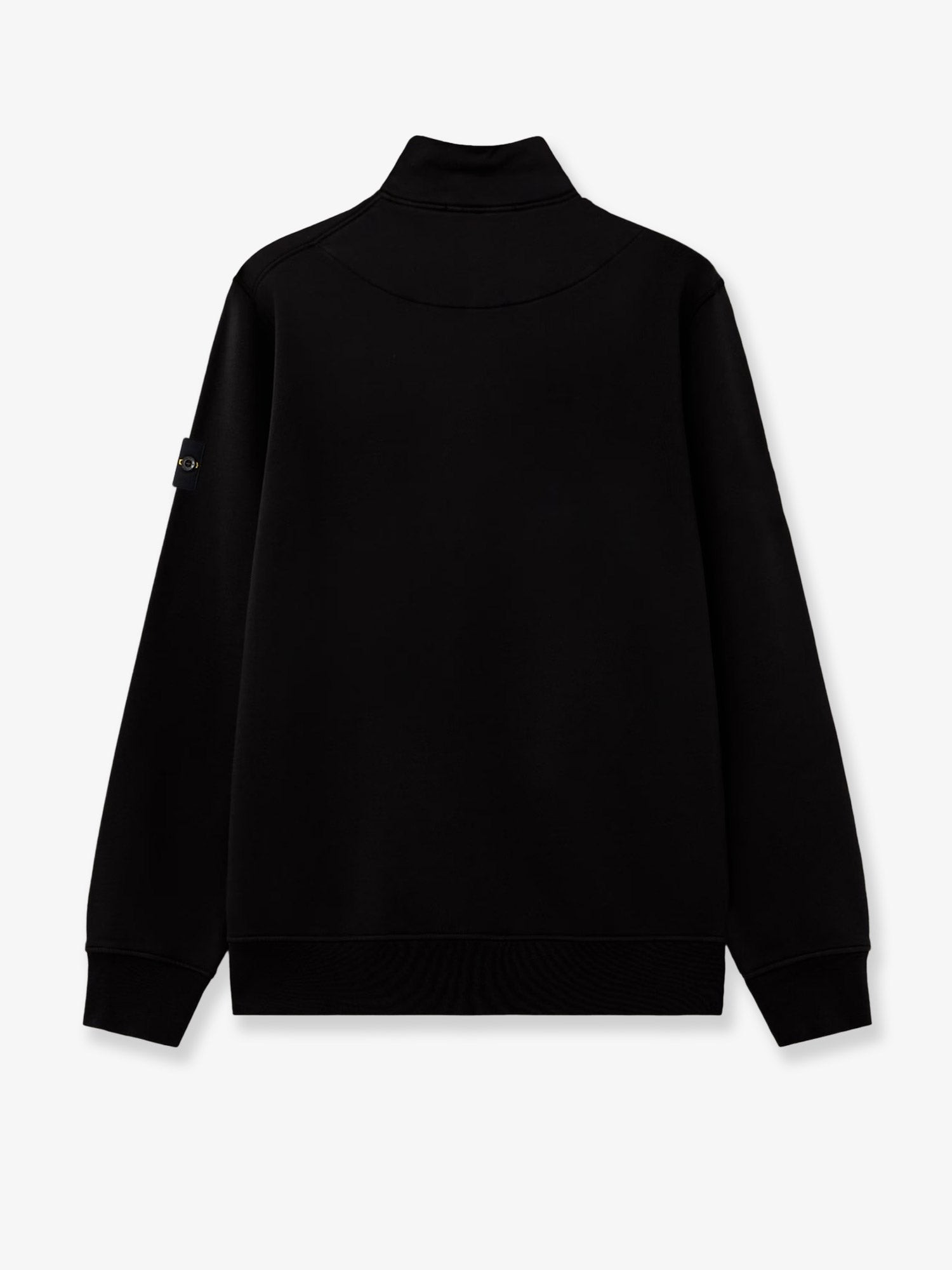 Cotton sweatshirt with side logo patch - Image 2