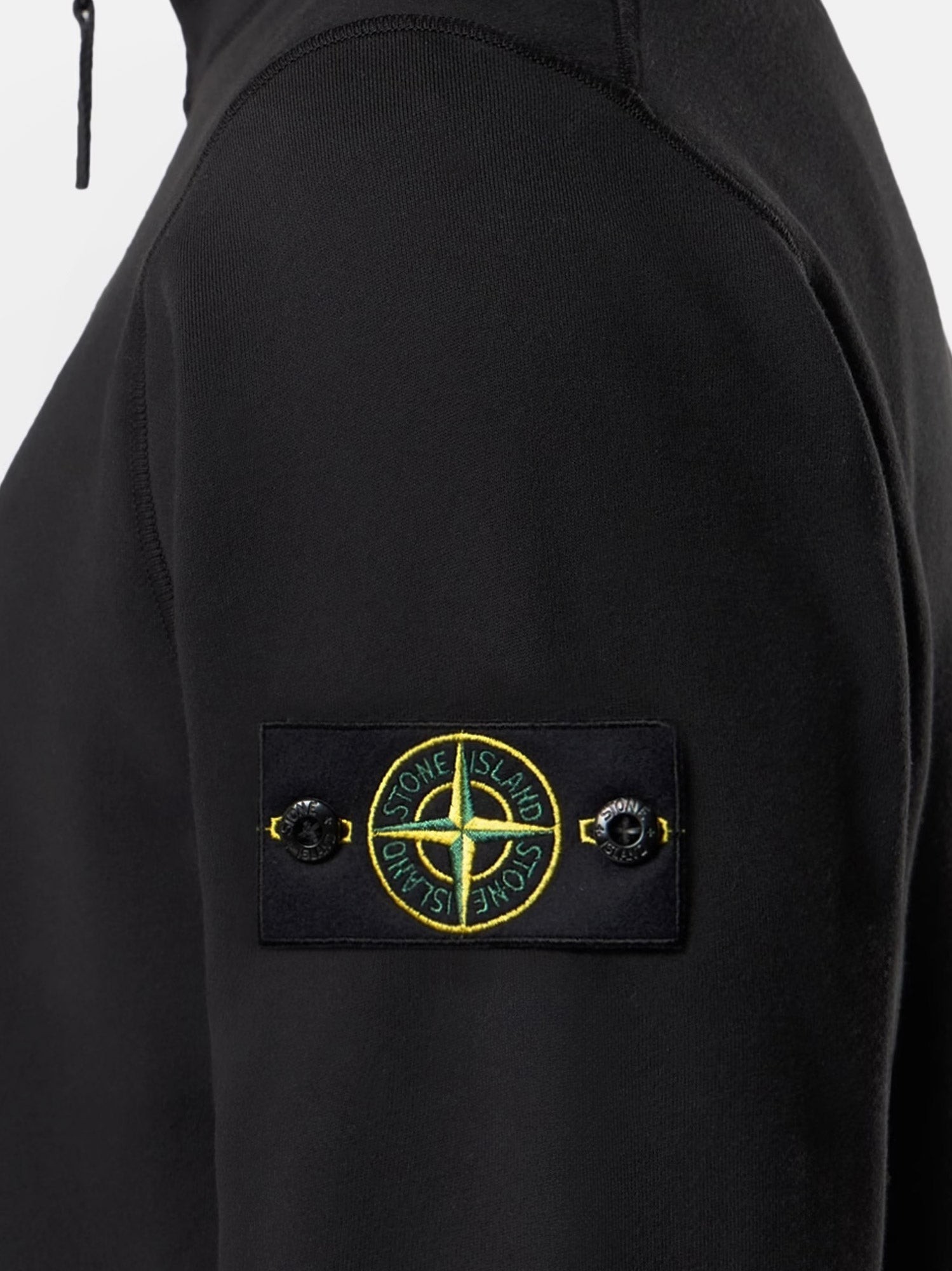 Cotton sweatshirt with side logo patch - Image 3