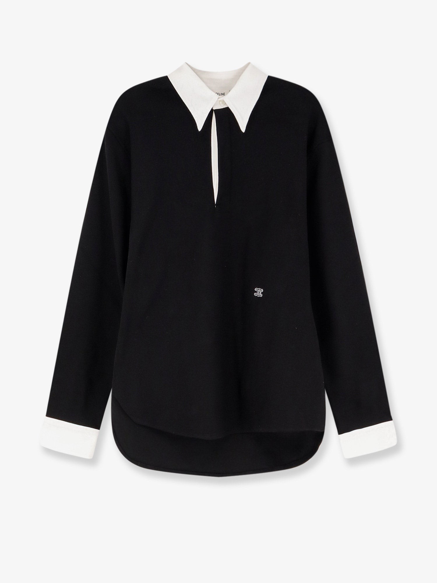 Cotton sweatshirt with Triomphe embroidery