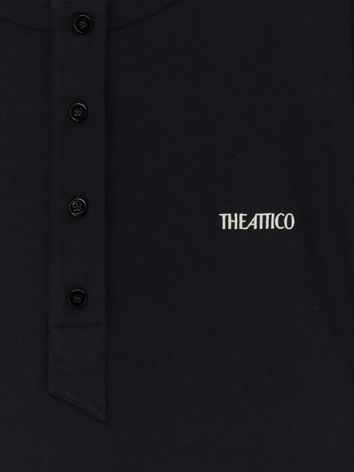 Cotton T-shirt with embroidered logo on the front - Image 3