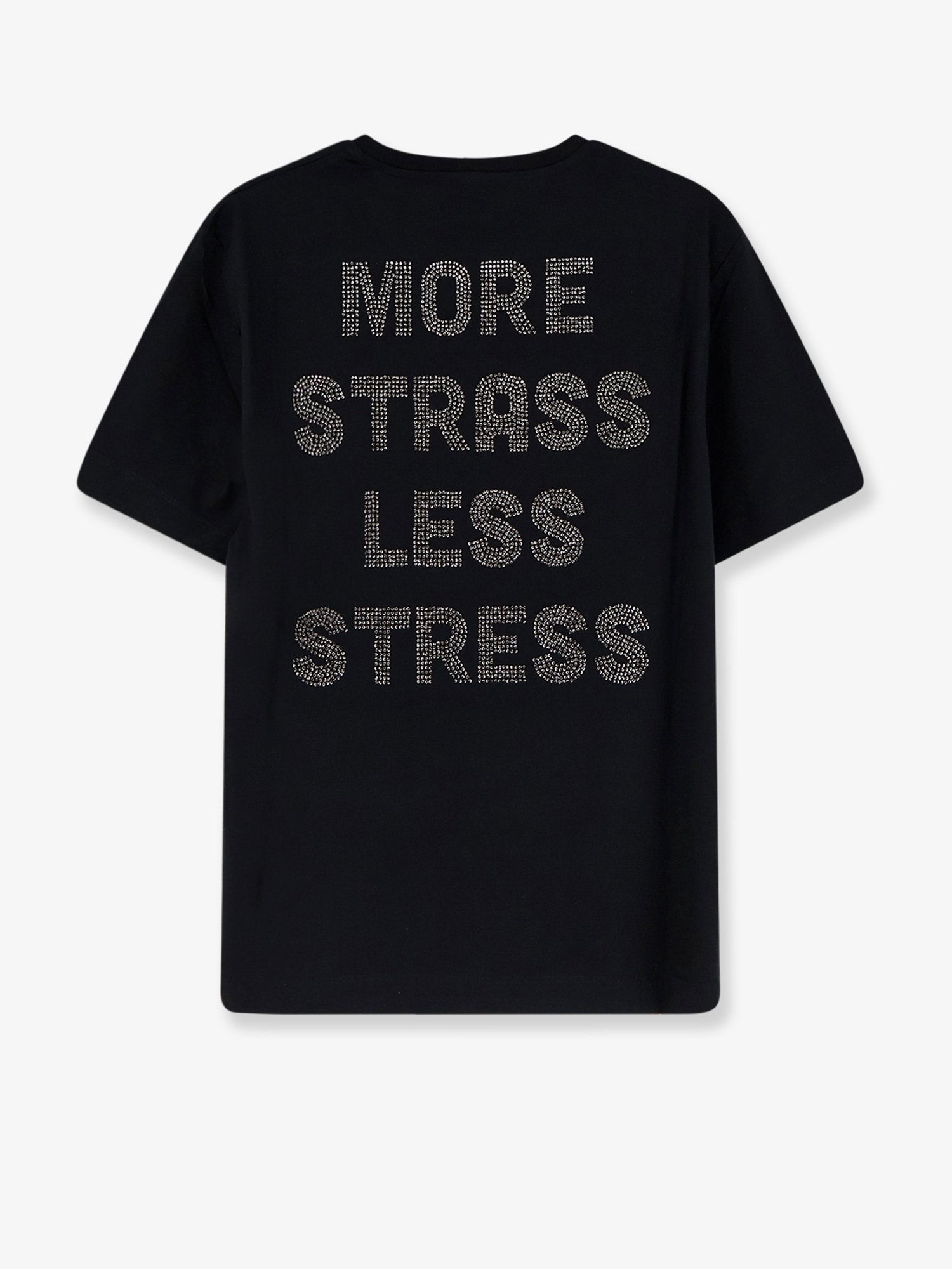 Cotton T-shirt with front lettering logo - Image 2
