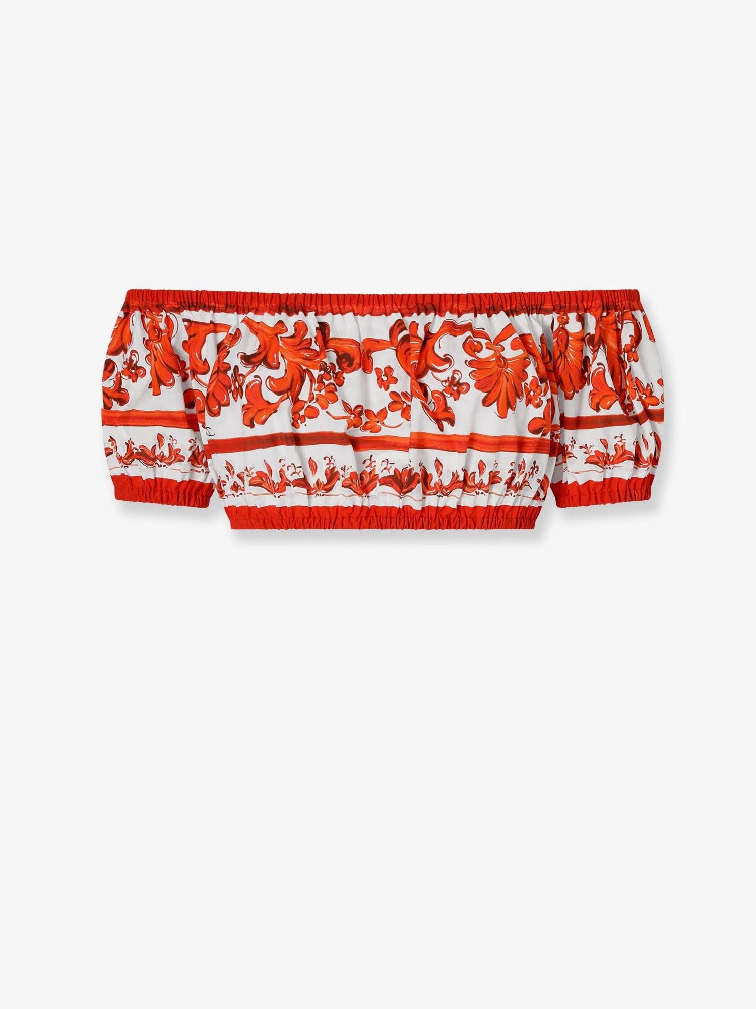 Cotton top with Maiolica print - Image 2