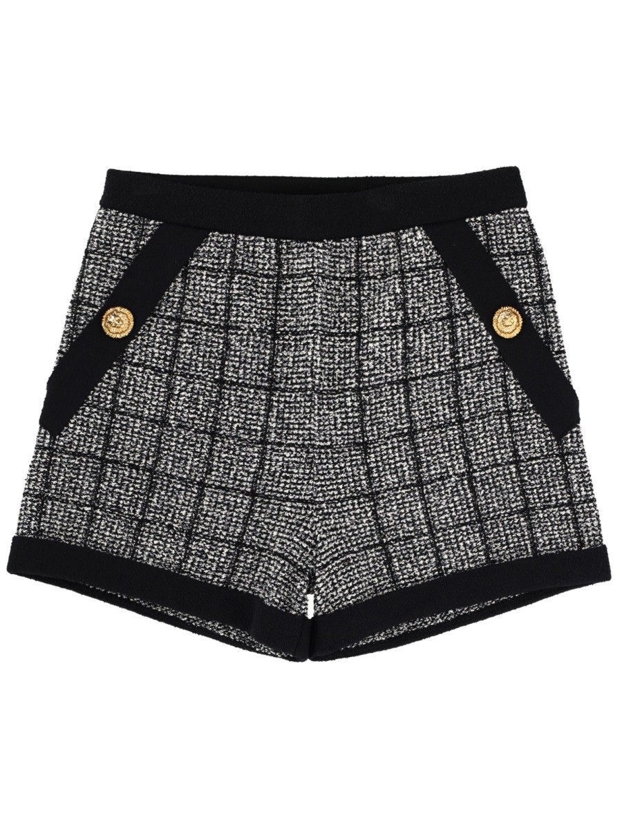 COTTON TWEED SHORTS