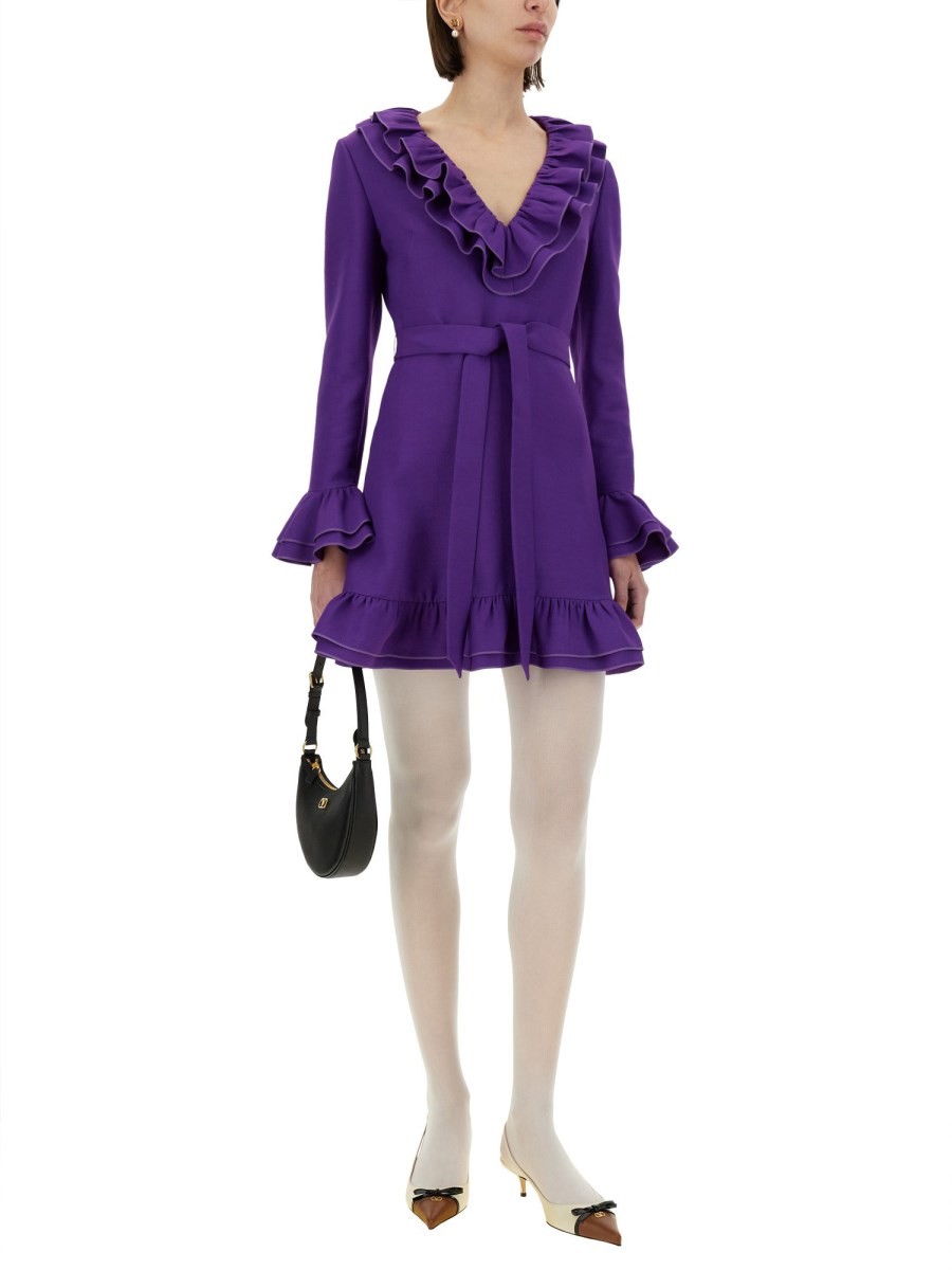CREPE COUTURE SHORT DRESS - Image 2
