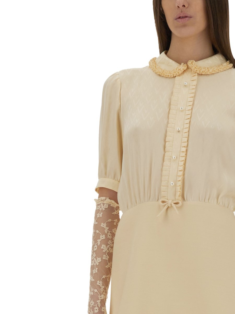 CREPE COUTURE SHORT DRESS - Image 4