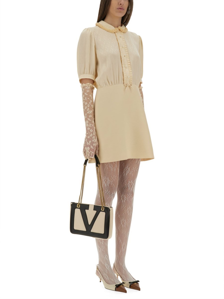 CREPE COUTURE SHORT DRESS - Image 2