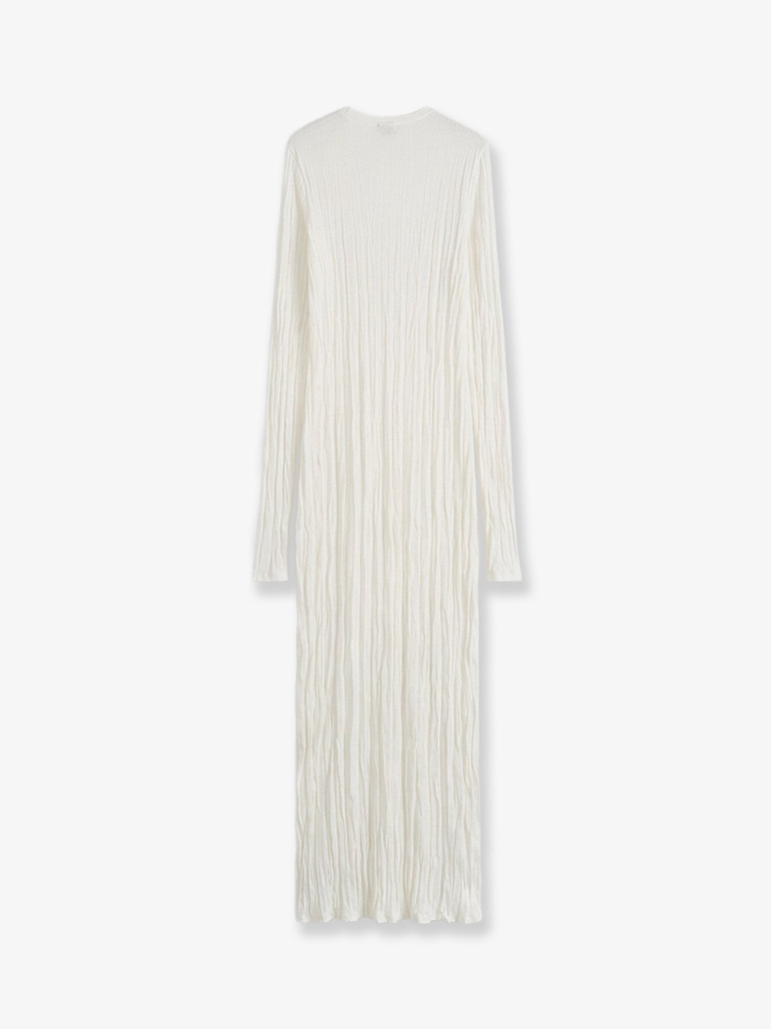 Crinkled viscose and recycled material dress - Image 2