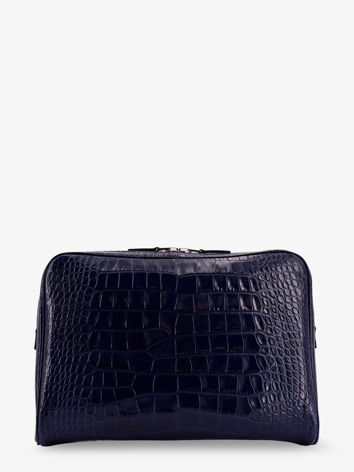 Croco print leather laptop pouch - Image 3