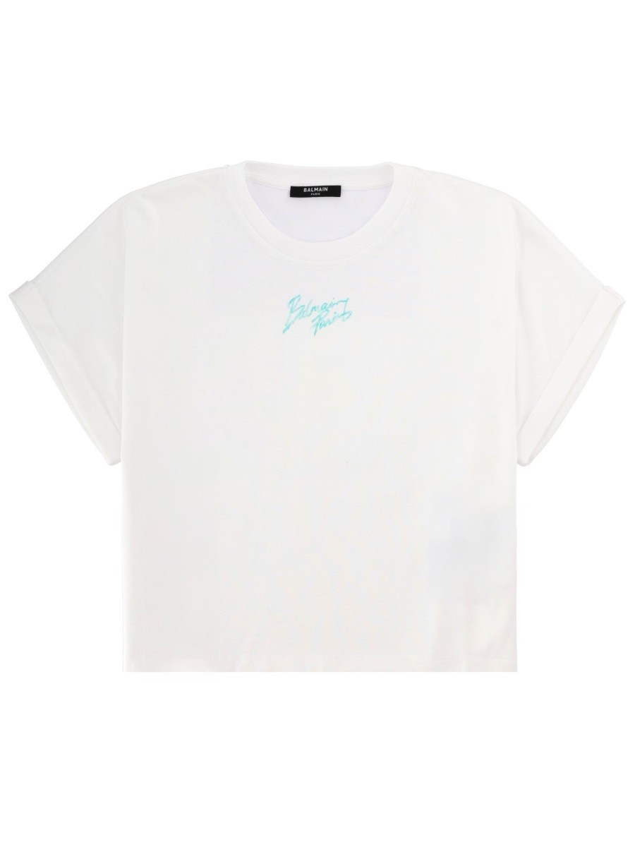 CROPPED T-SHIRT WITH LOGO