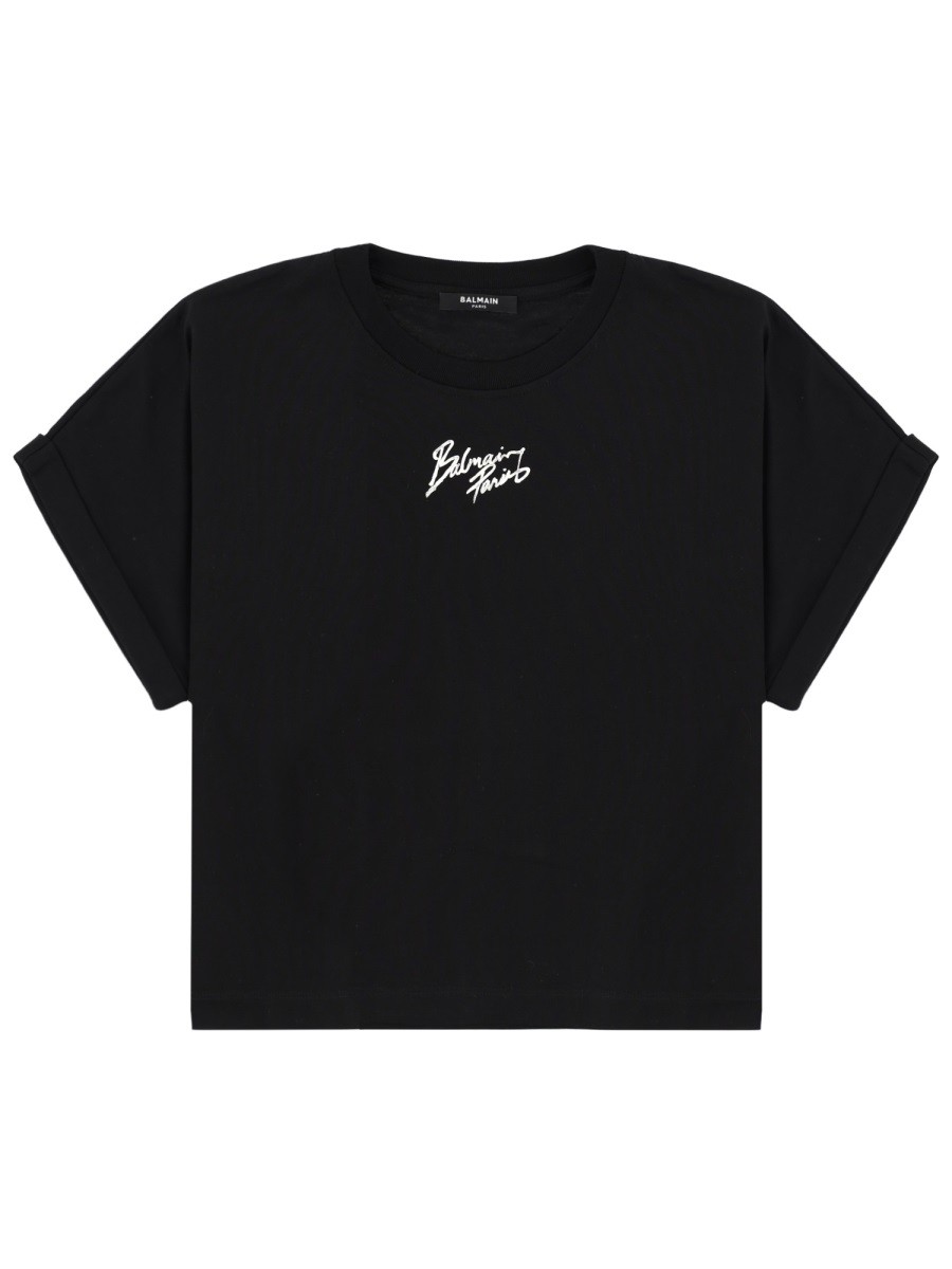 CROPPED T-SHIRT WITH LOGO