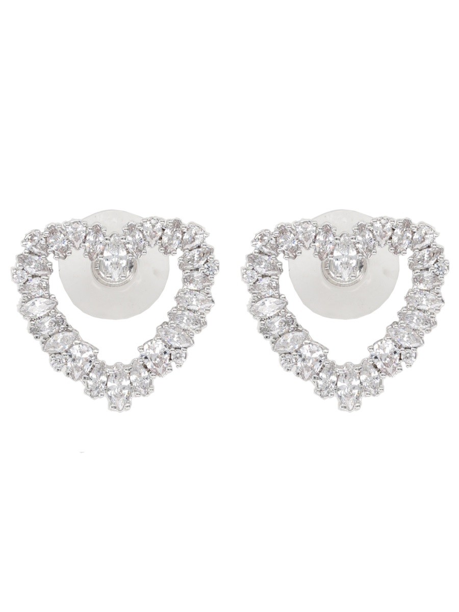 "CRYSTAL HEART" EARRINGS