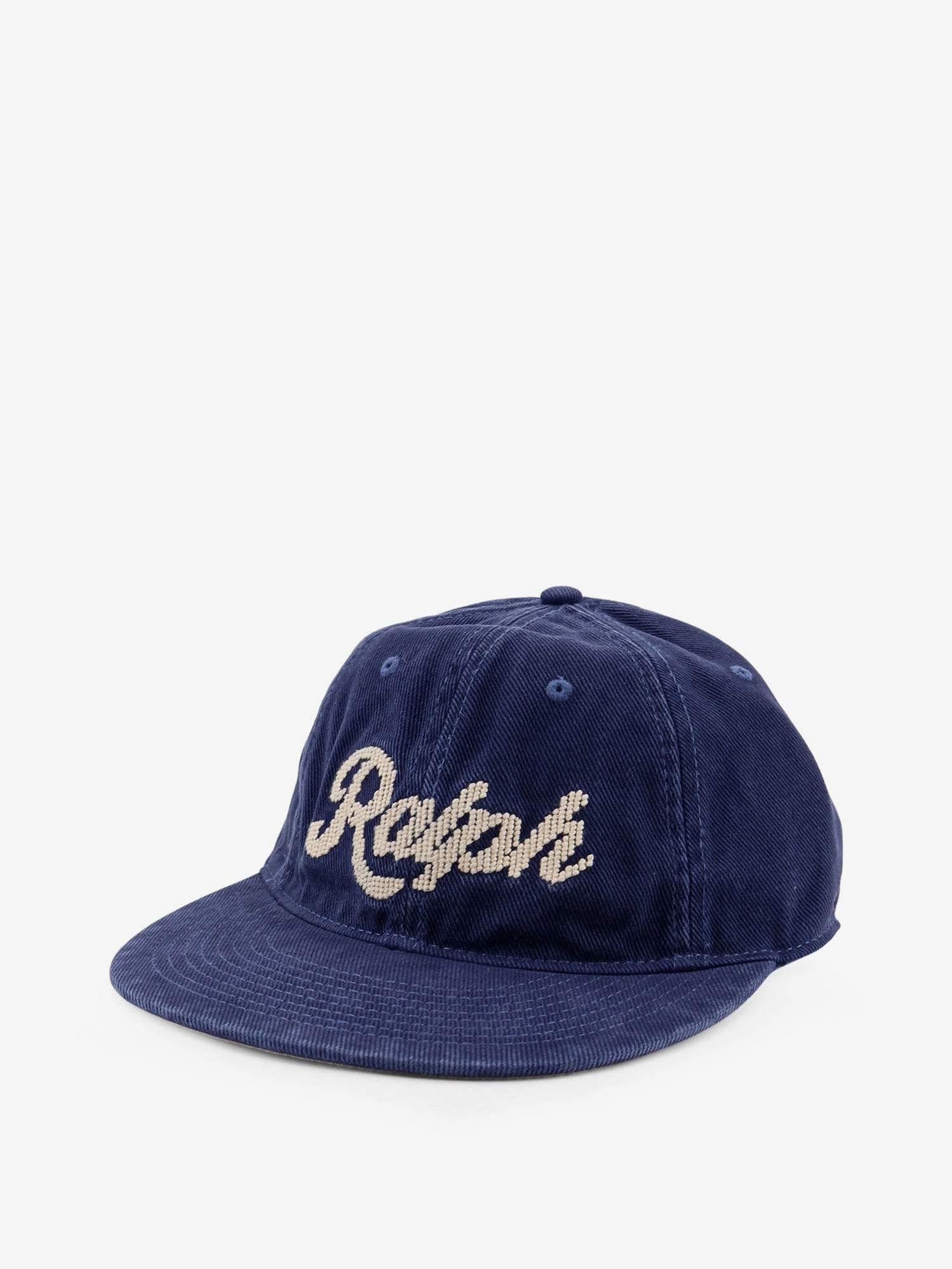 Denim hat with logo on the front - Image 2