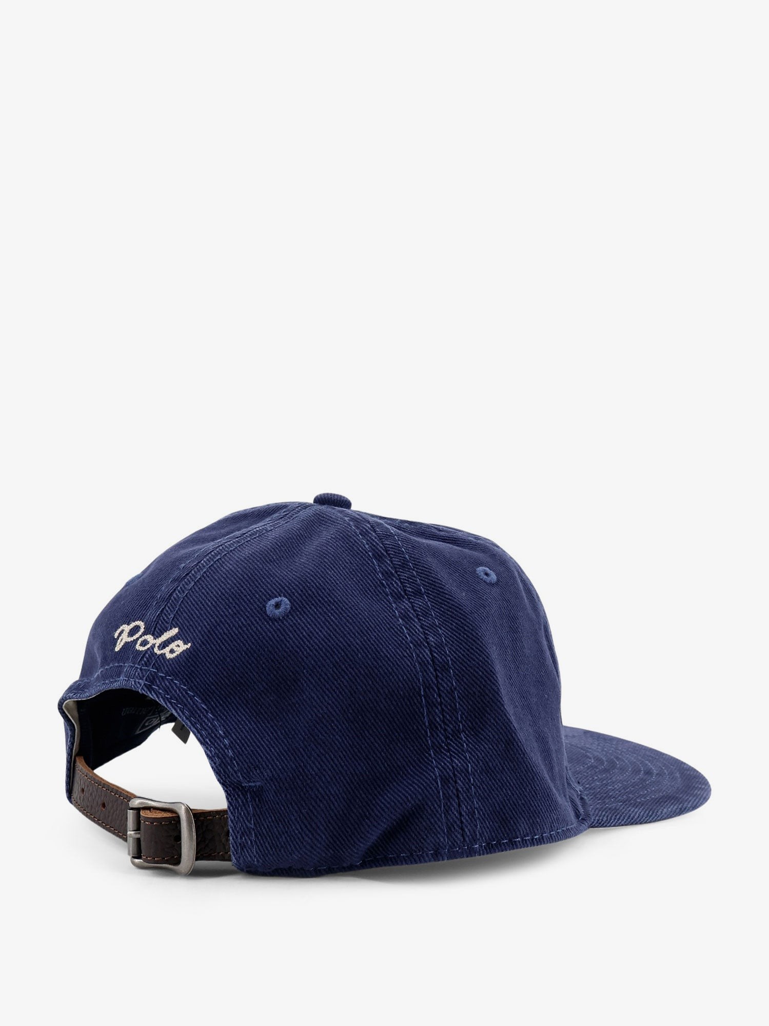 Denim hat with logo on the front - Image 3