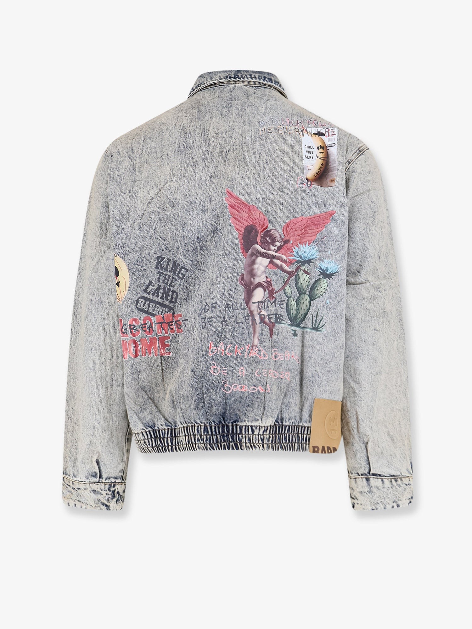 Denim jacket with front print - Image 2