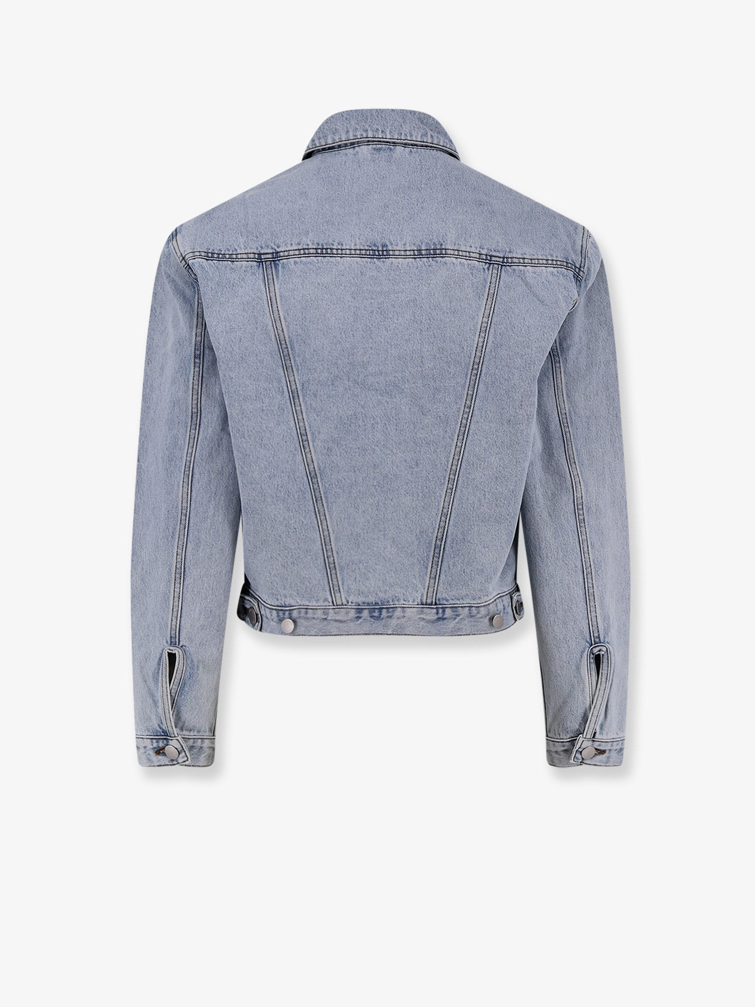 Denim jacket with padded shoulder pads - Image 2