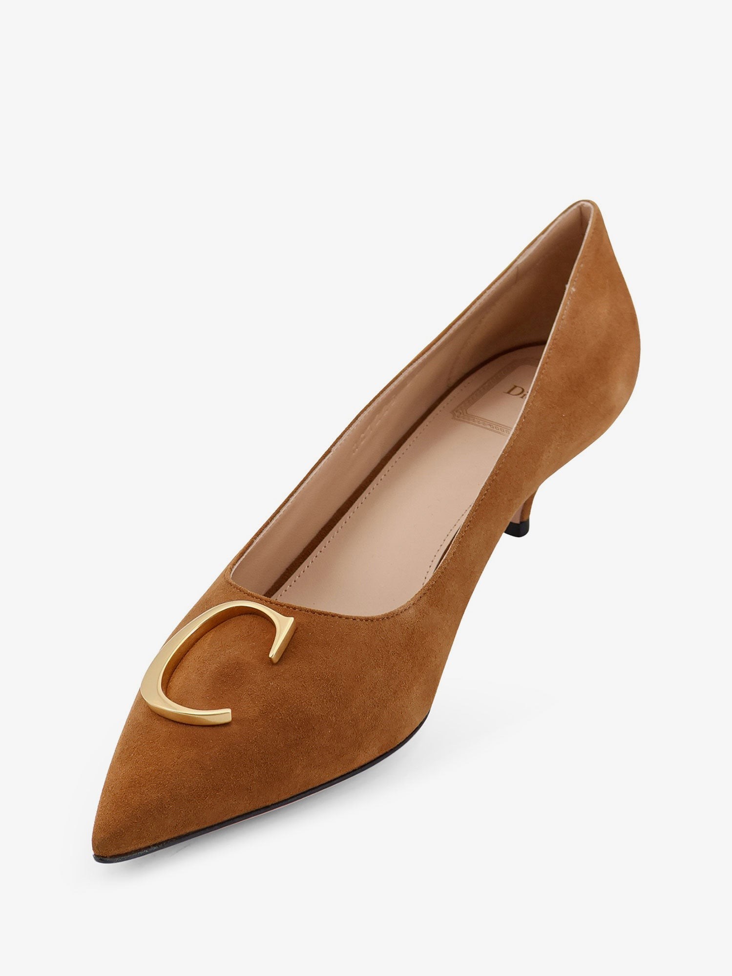 Dior Initials suede pumps with metal CD initials - Image 4