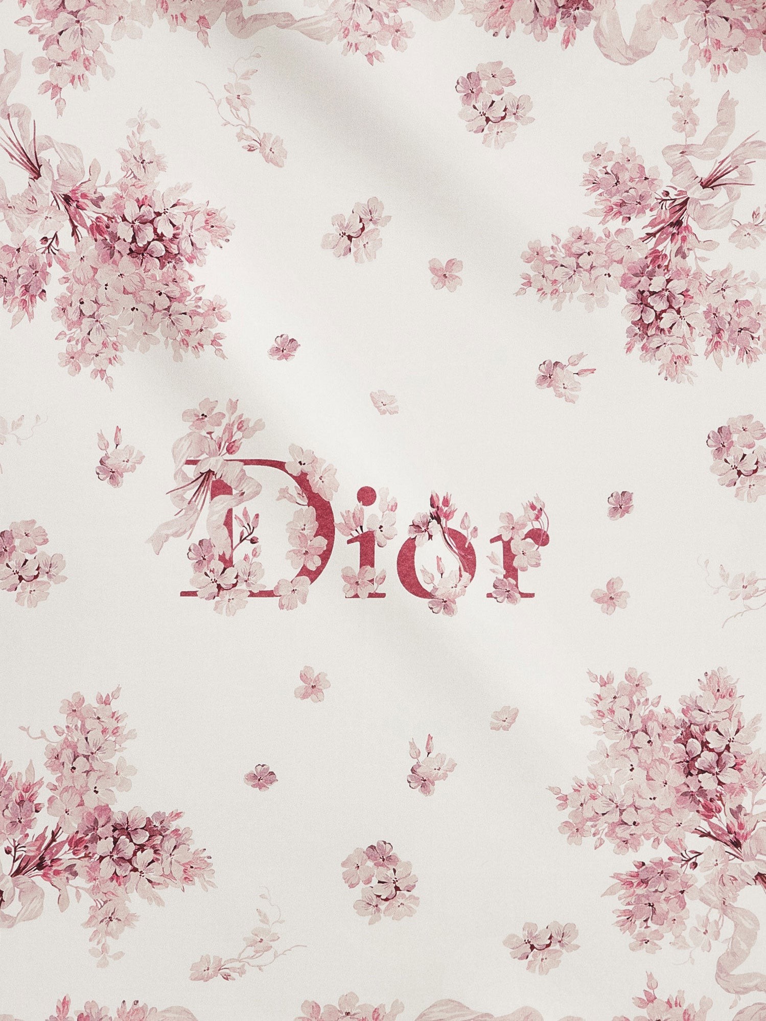 Dior Lilac Bouquet Print Silk foulard - Image 2
